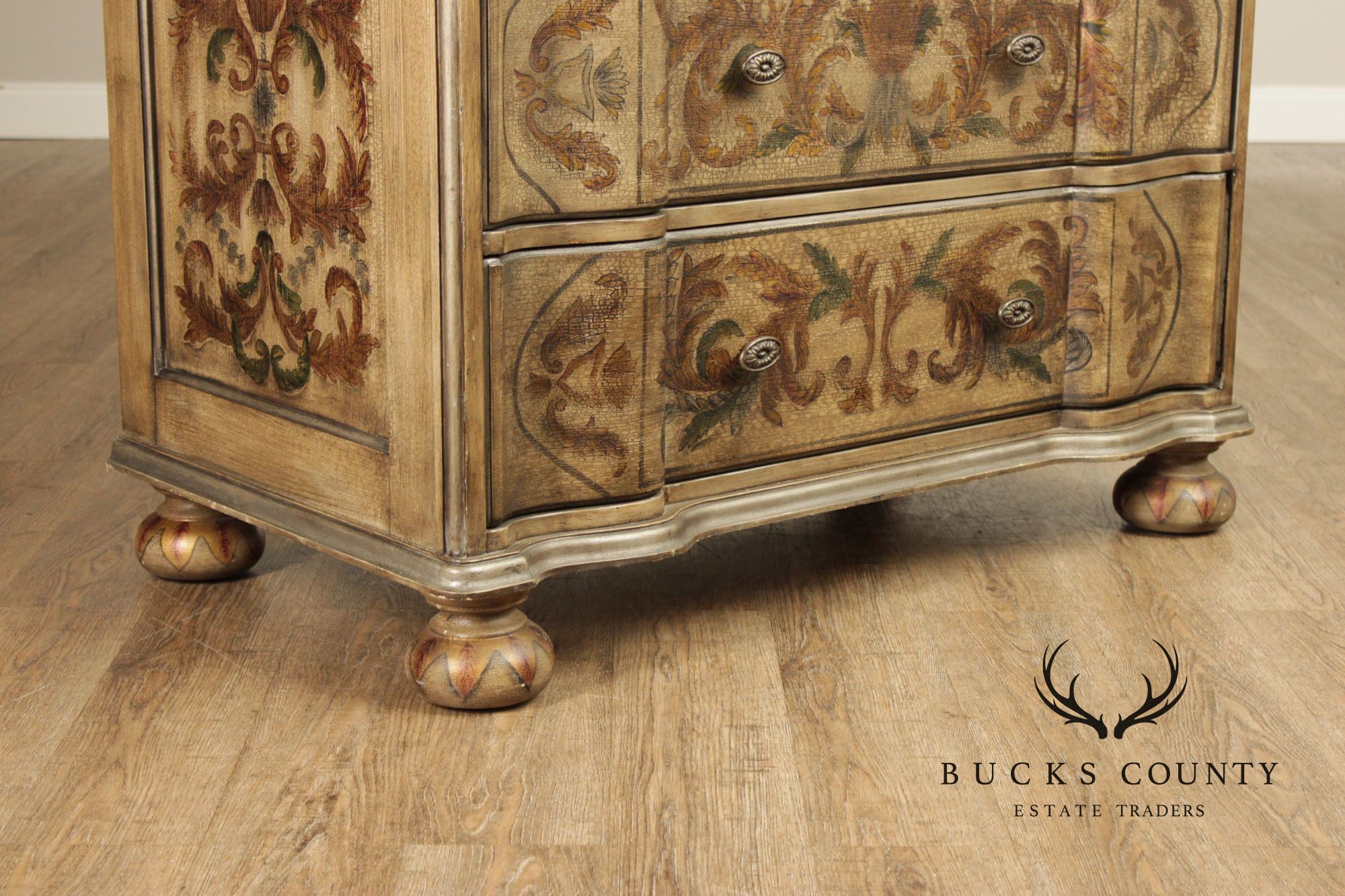 Bernhardt Baroque Style Painted Chest Of Drawers