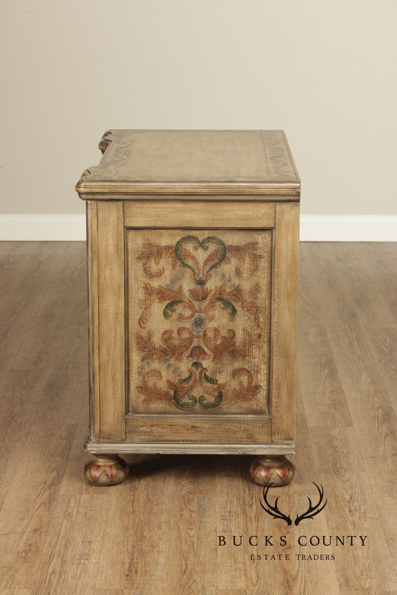Bernhardt Baroque Style Painted Chest Of Drawers