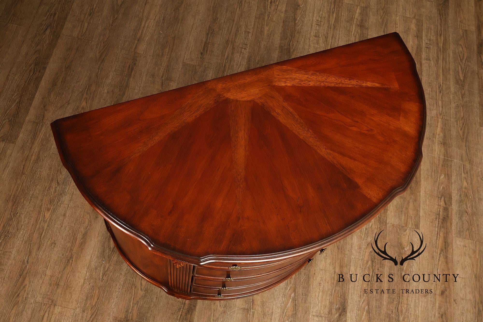 Hooker Furniture Seven Seas Mahogany Demilune Console Chest