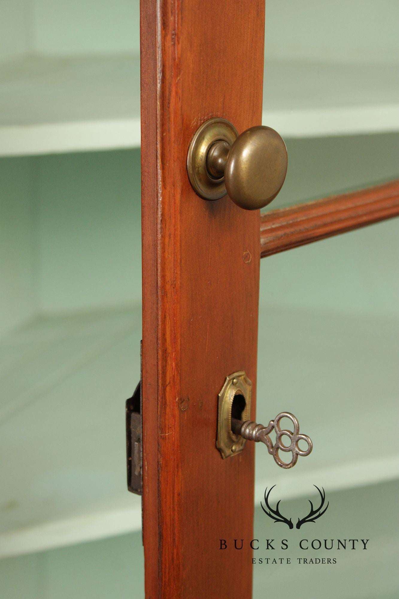 Antique Softwood Corner Cupboard