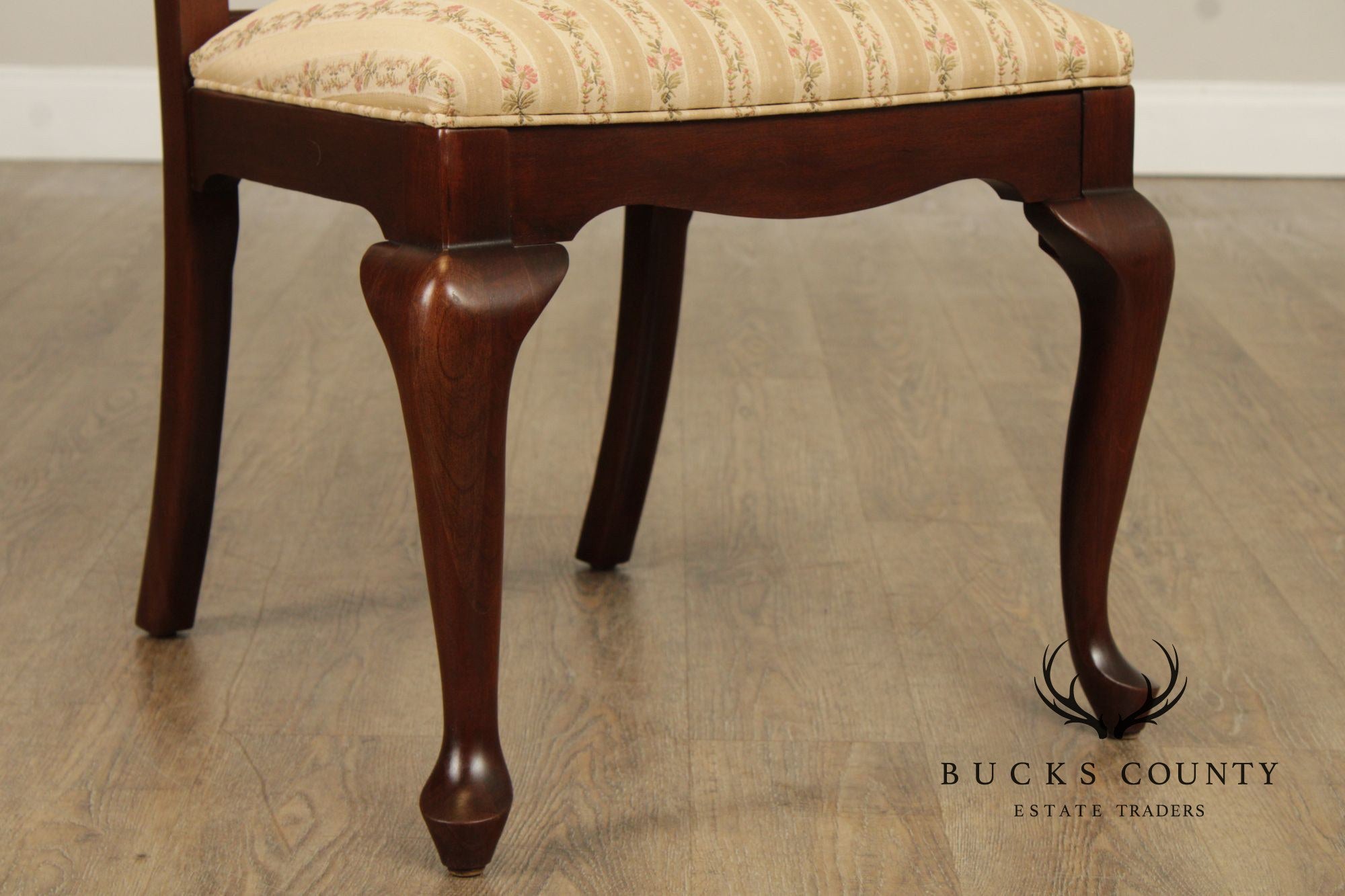 Ethan Allen 'Georgian Court' Set of Six Cherry Dining Chairs