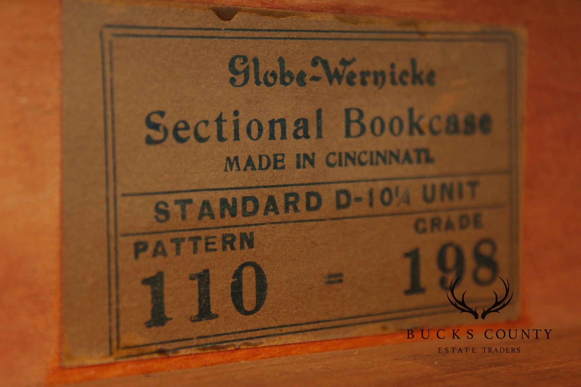 Globe Wernicke Antique Oak Three-Stack Barrister Bookcase