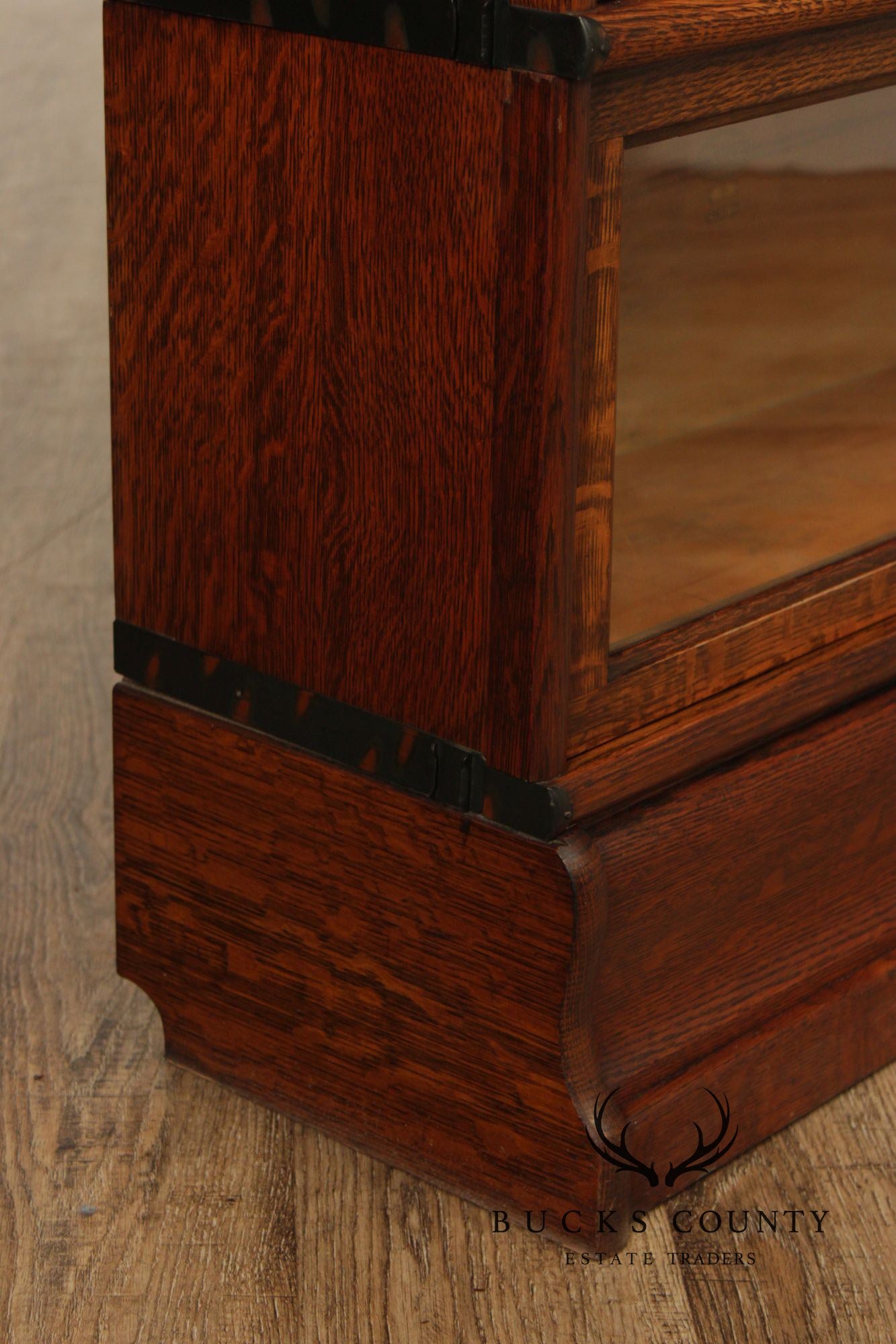 Antique Macey Mission Oak Four Stack Barrister Bookcase