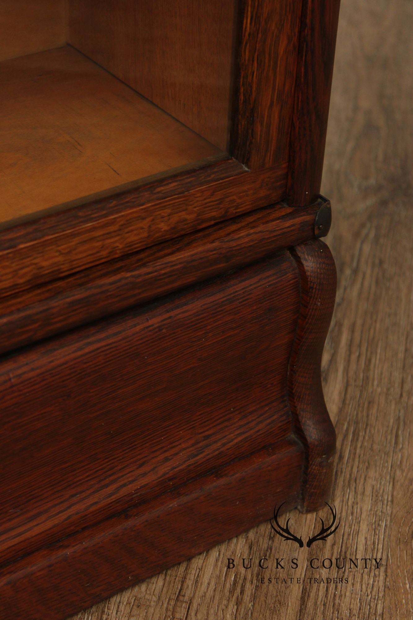 Antique Macey Mission Oak Four Stack Barrister Bookcase