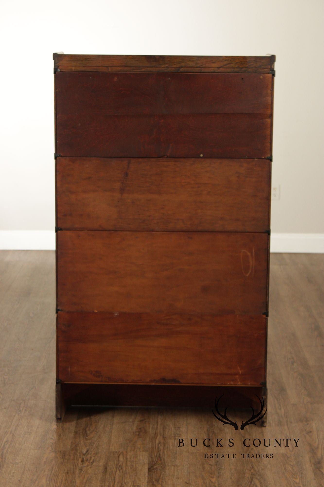 Antique Macey Mission Oak Four Stack Barrister Bookcase