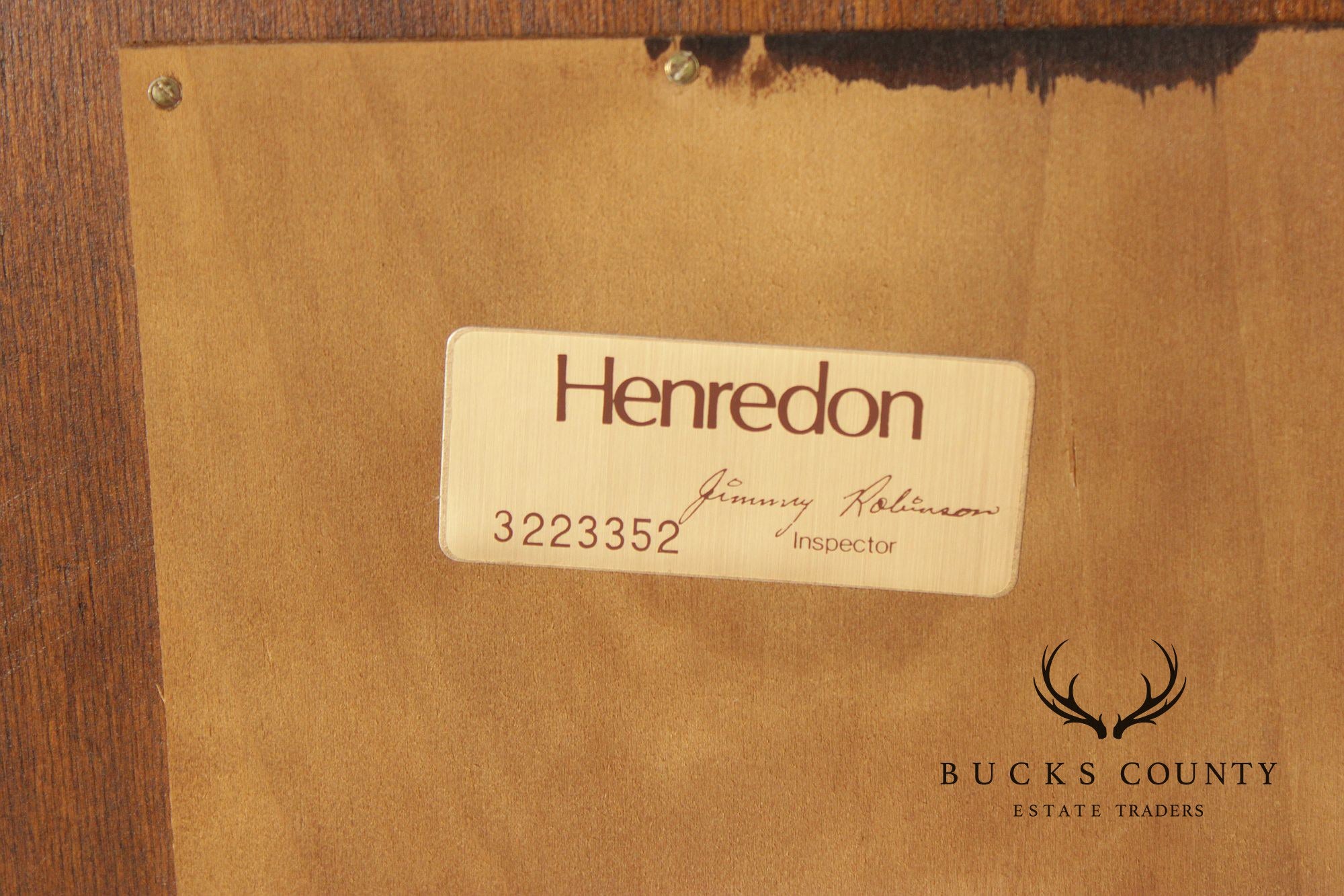 Henredon Georgian Style Burlwood Wall Mirror