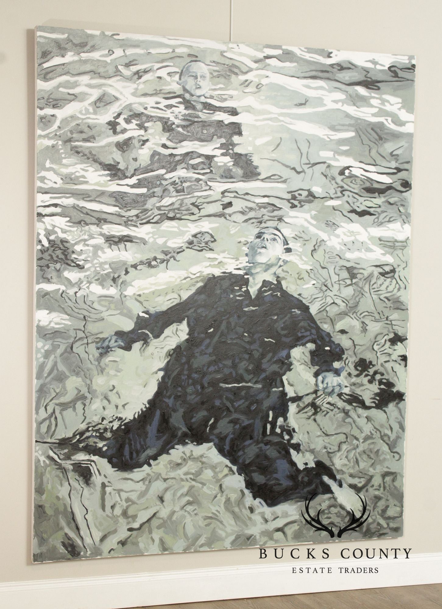 Gina Fiedel Contemporary Oil Painting, 'Climbing Smoke'