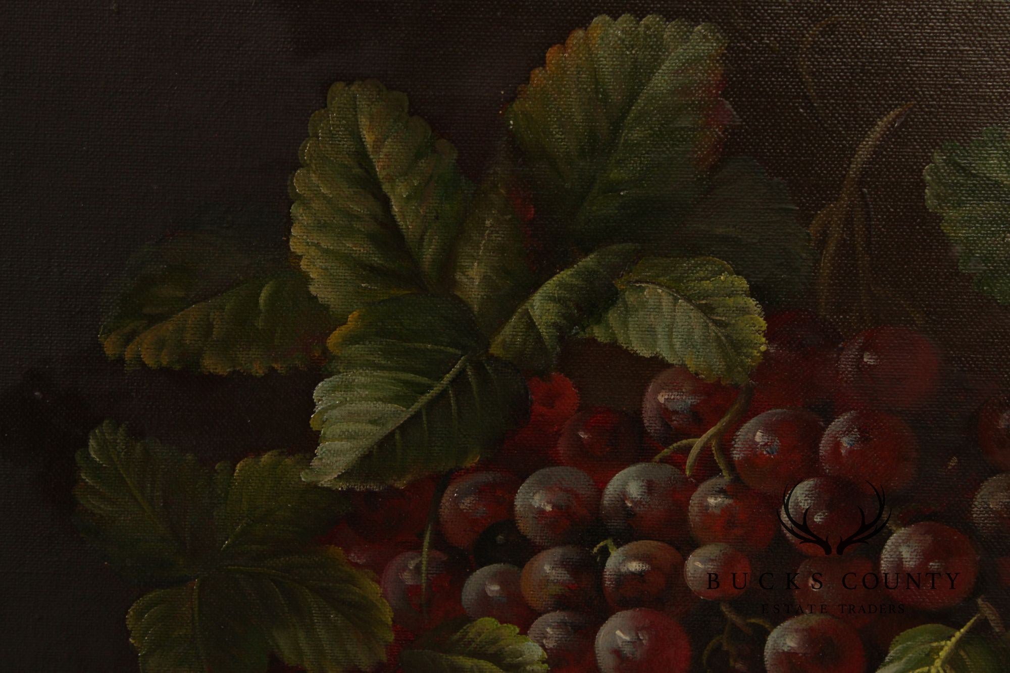 Artist Signed Fruit Still-Life Painting