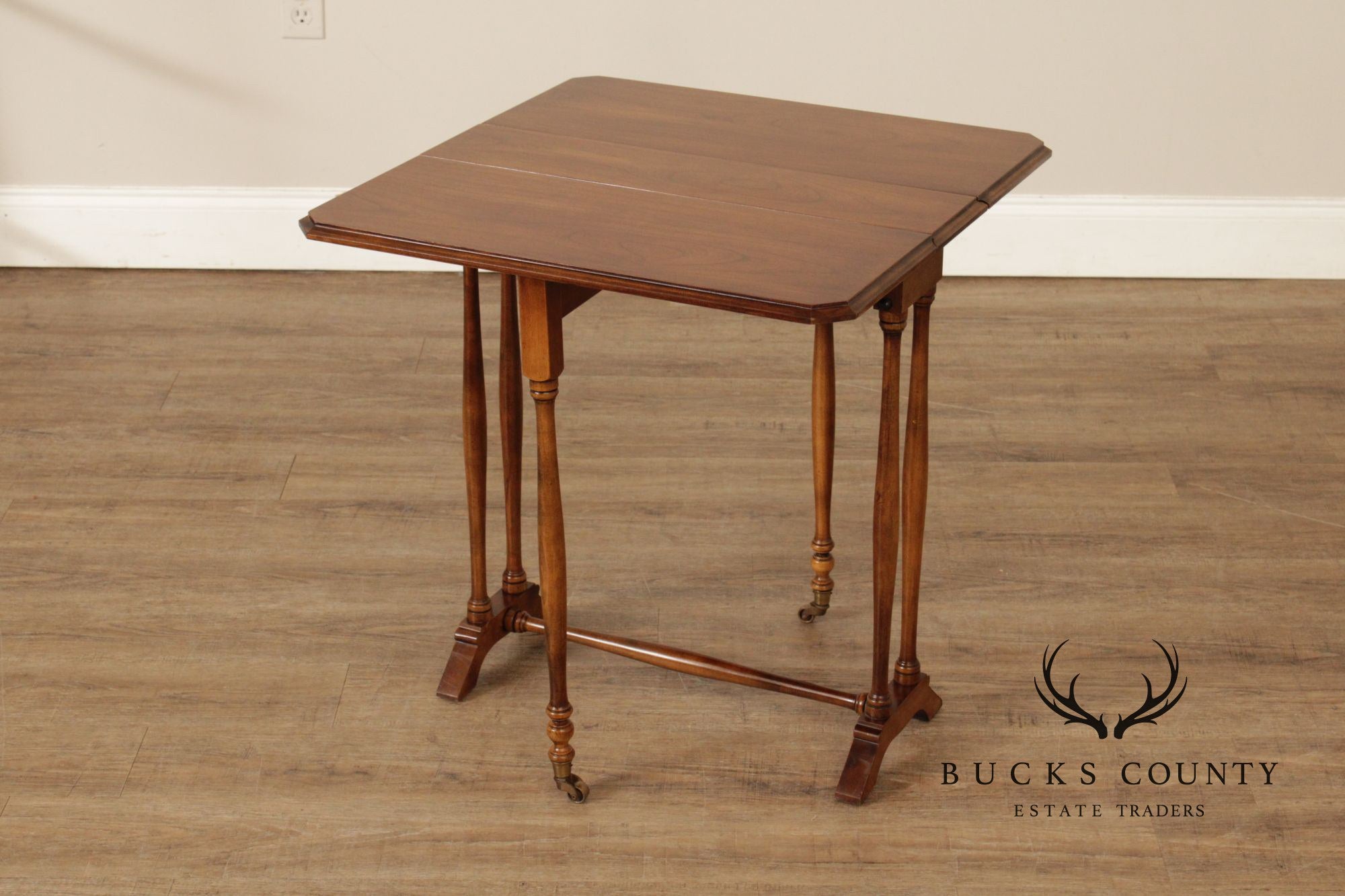 Brandt Furniture Cherry Drop-Leaf Sutherland Side Table