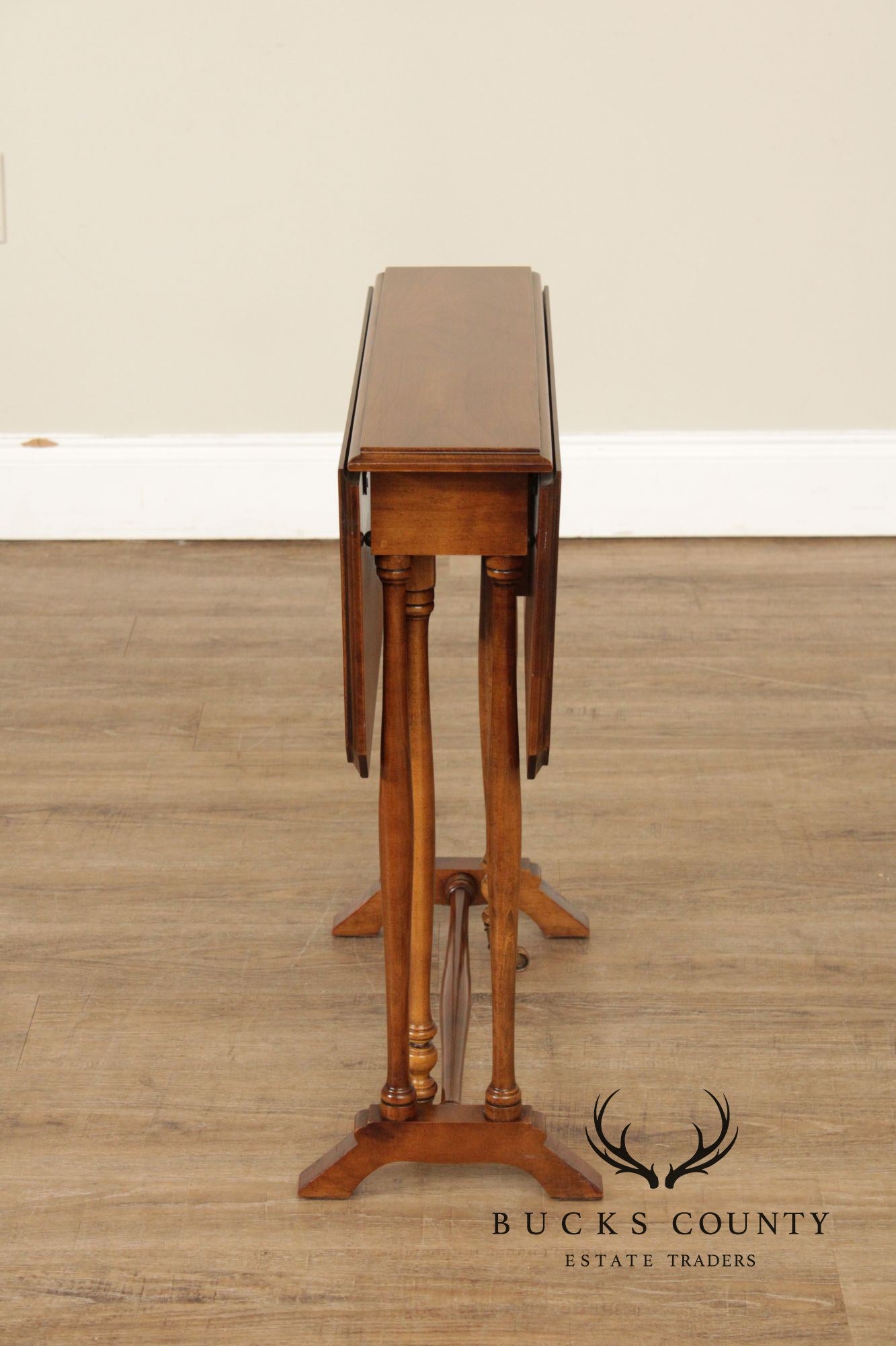 Brandt Furniture Cherry Drop-Leaf Sutherland Side Table