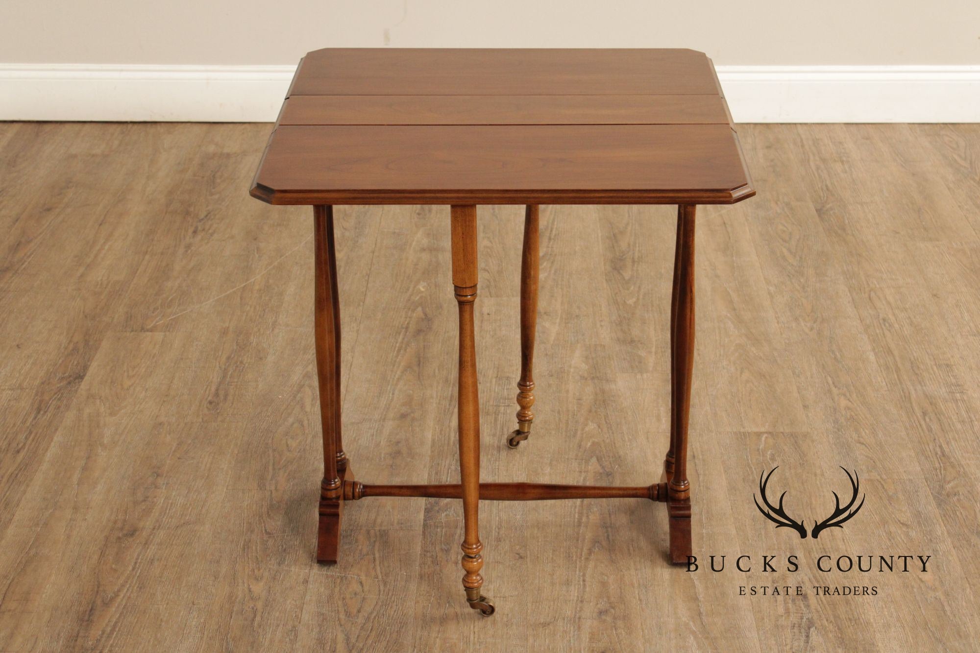 Brandt Furniture Cherry Drop-Leaf Sutherland Side Table