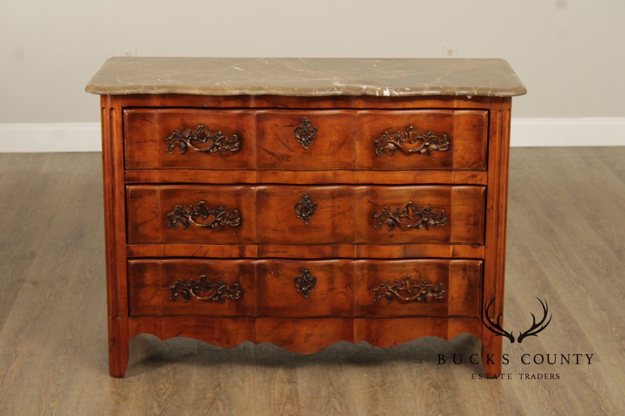 Century Furniture French Louis XV Style Marble Top 'Bordeaux' Dresser