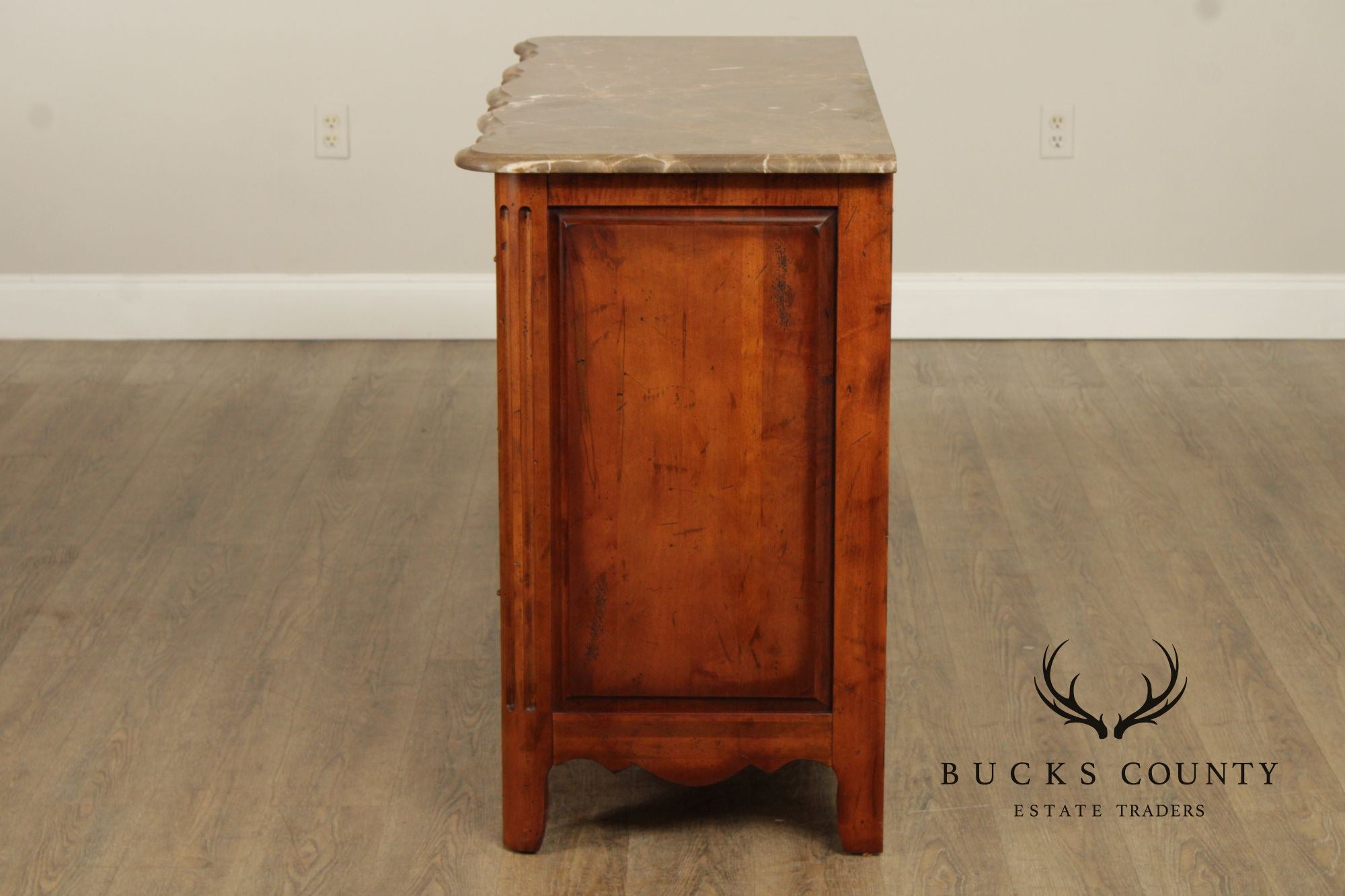 Century Furniture French Louis XV Style Marble Top 'Bordeaux' Dresser