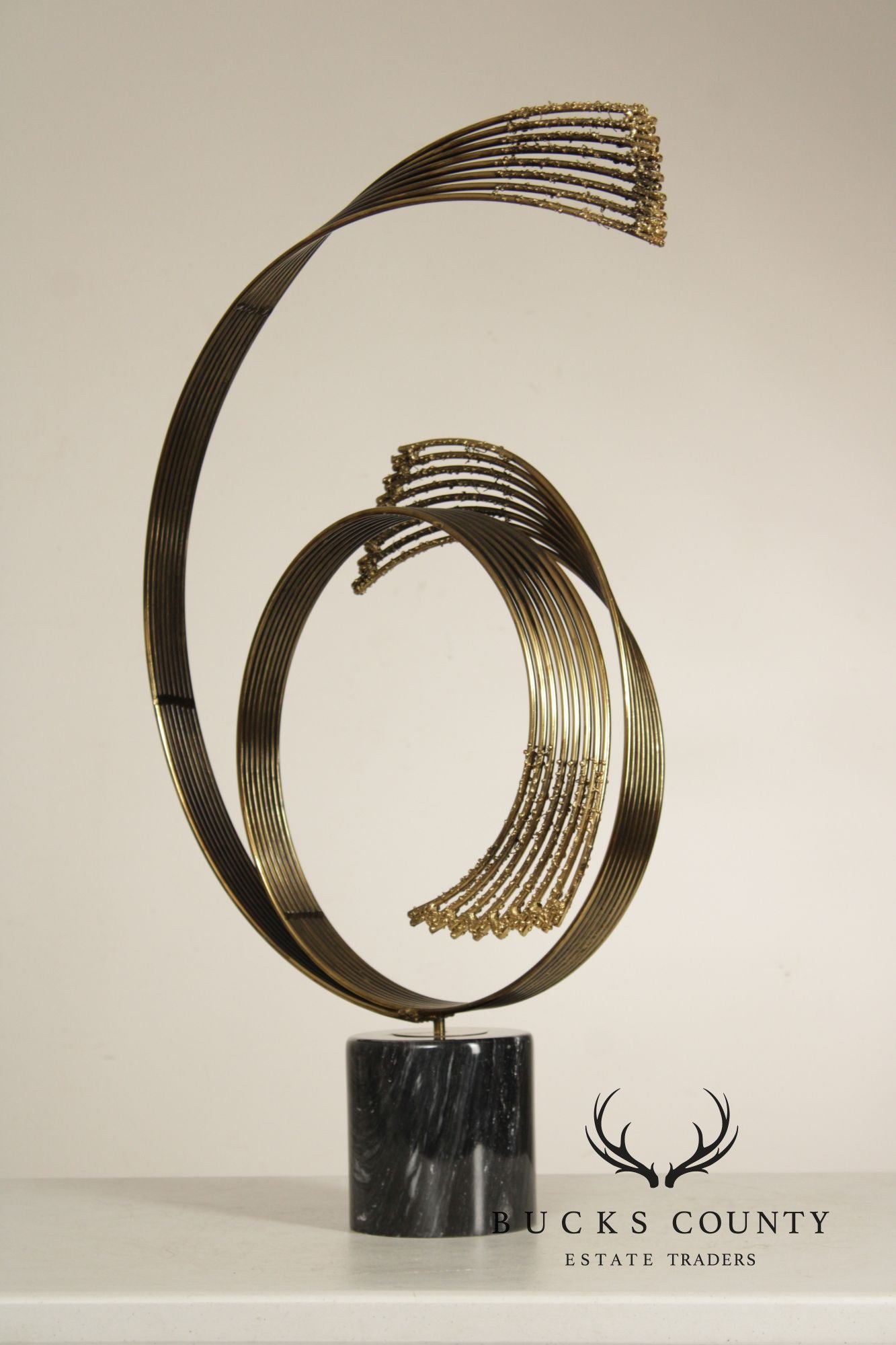 Curtis Jere Modernist Flowing Waves Sculpture