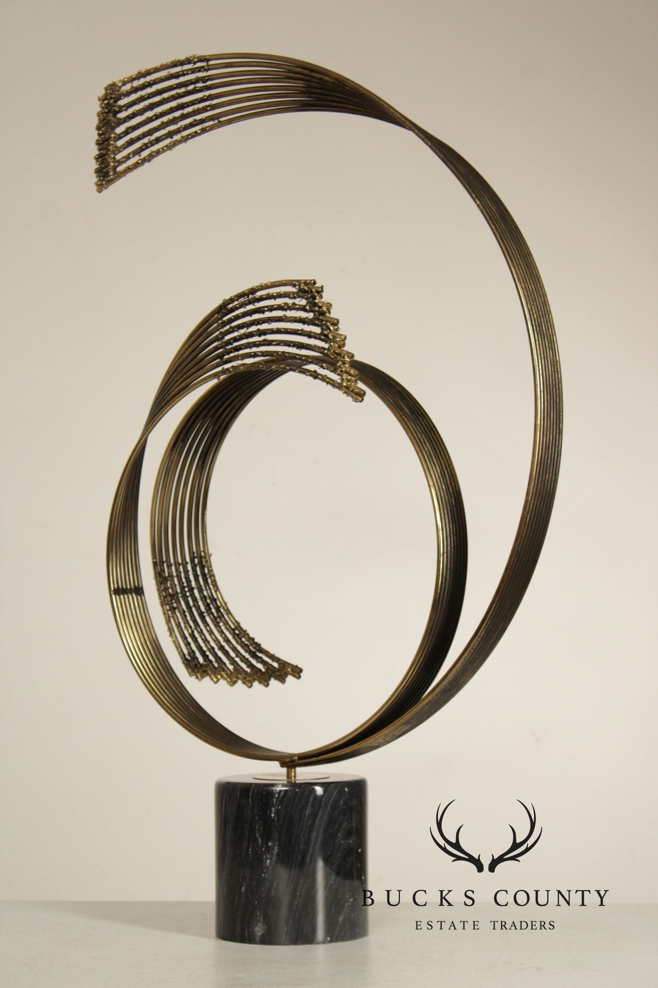 Curtis Jere Modernist Flowing Waves Sculpture