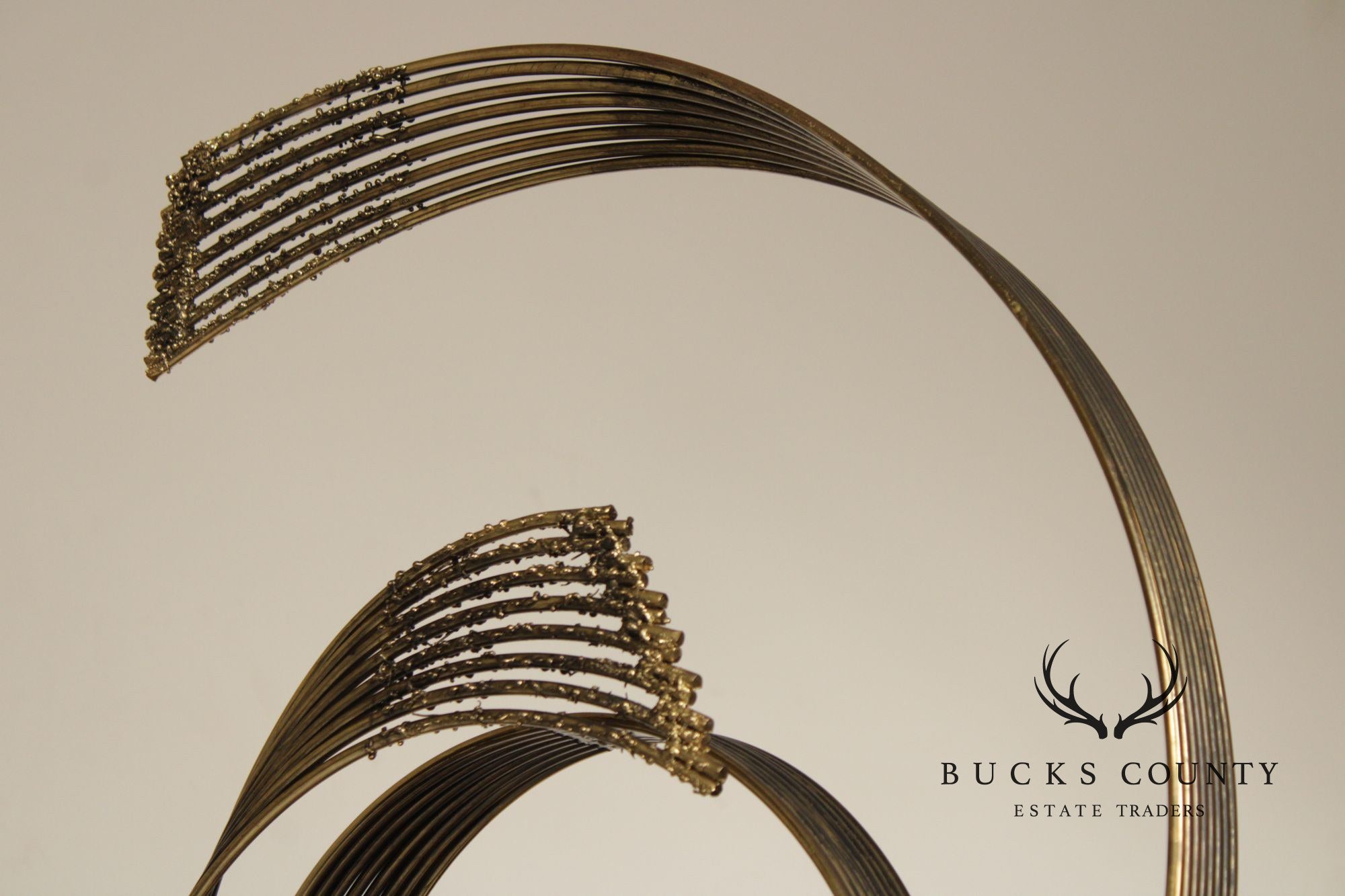Curtis Jere Modernist Flowing Waves Sculpture