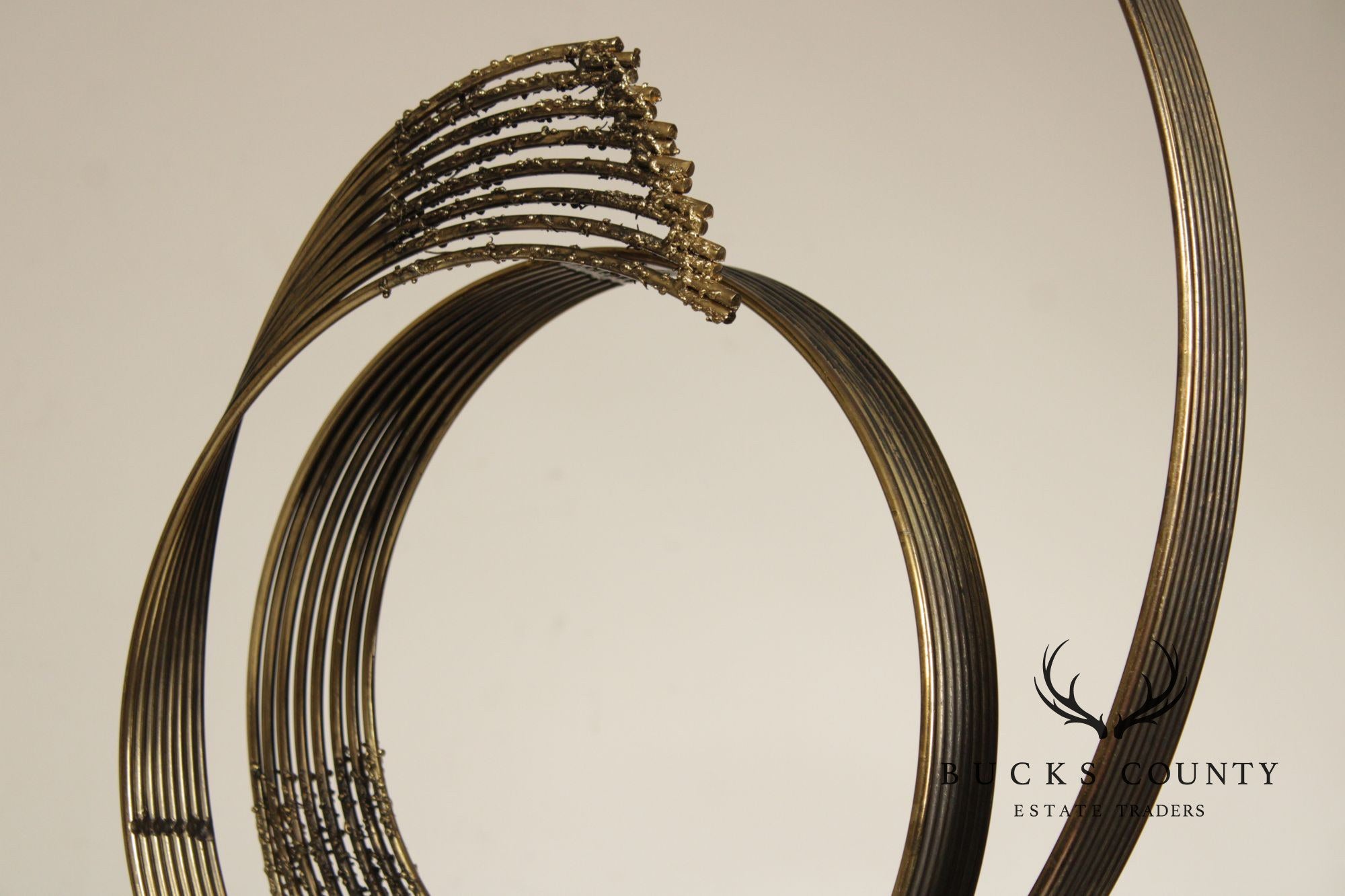Curtis Jere Modernist Flowing Waves Sculpture