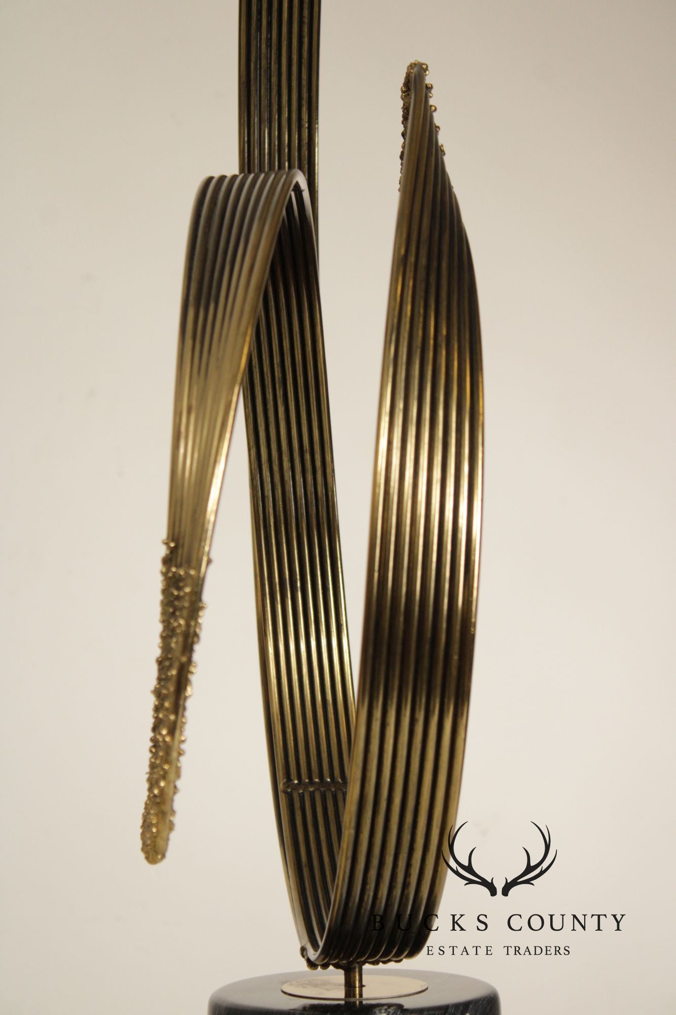 Curtis Jere Modernist Flowing Waves Sculpture
