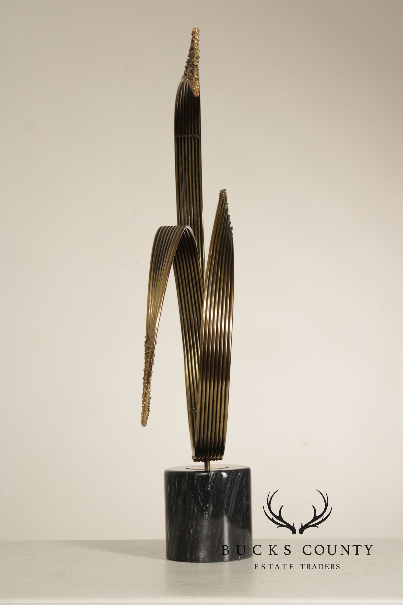 Curtis Jere Modernist Flowing Waves Sculpture