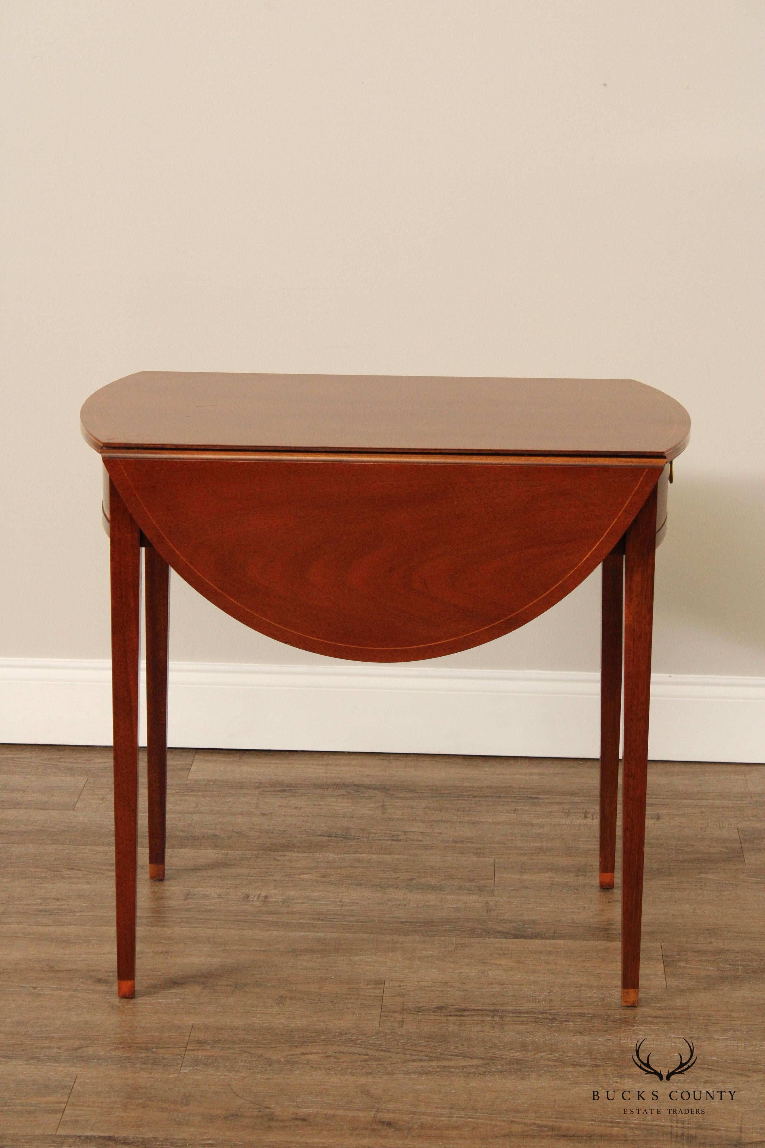 Federal Style Inlaid Mahogany Pembroke Side Table