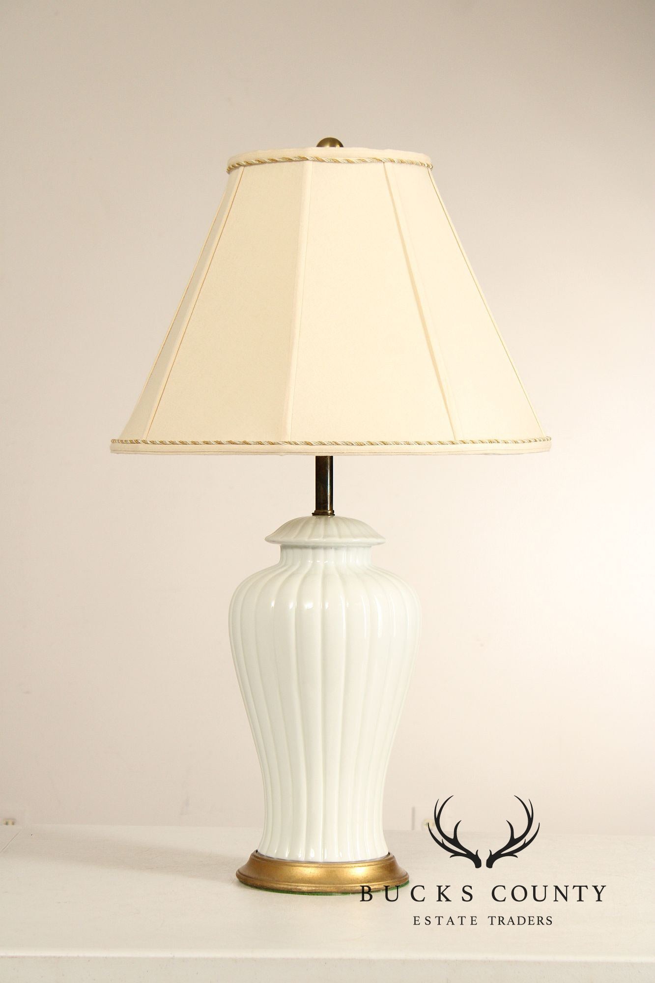 Pair of Urn Form Porcelain Table Lamps