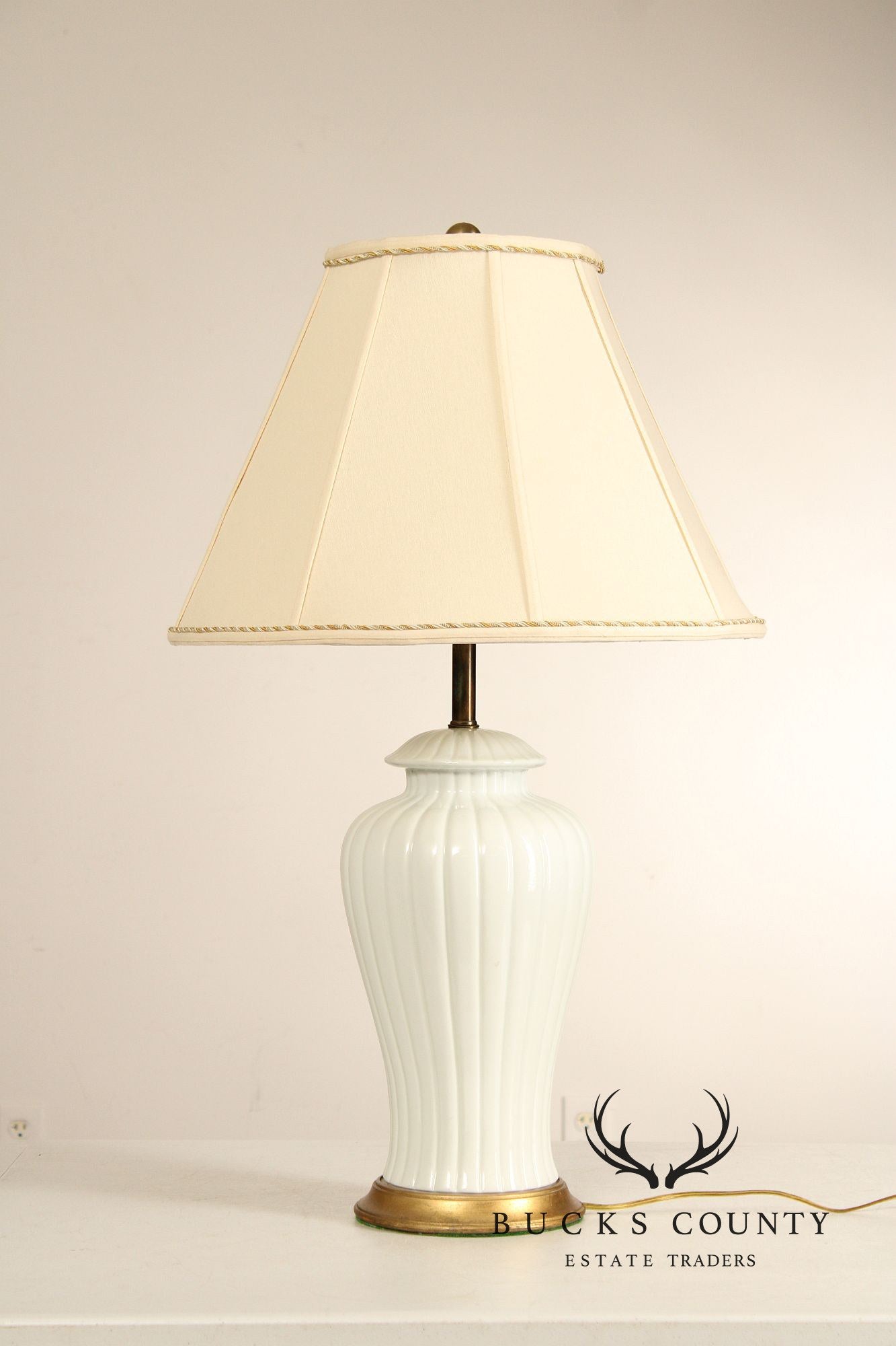 Pair of Urn Form Porcelain Table Lamps
