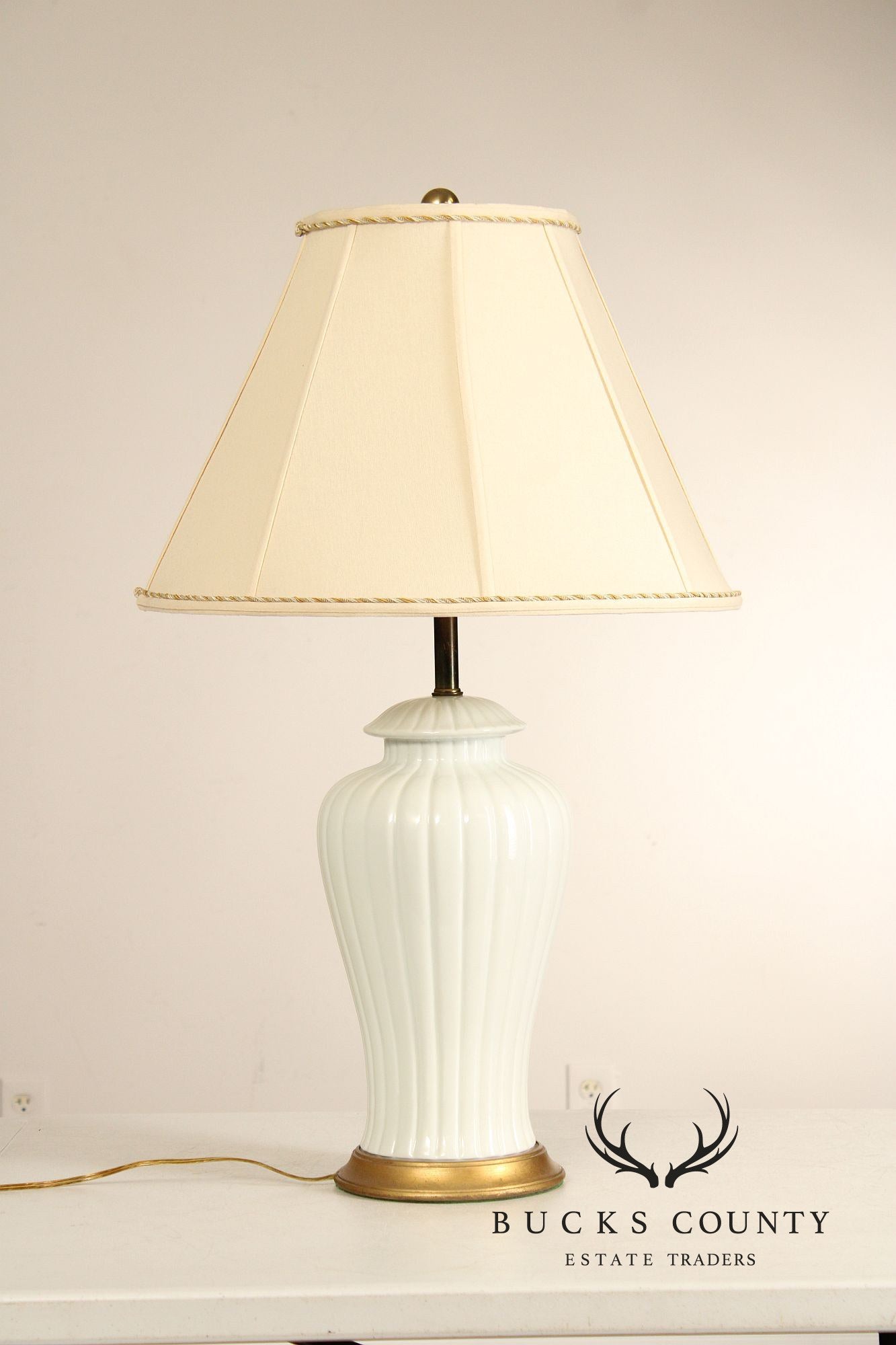 Pair of Urn Form Porcelain Table Lamps