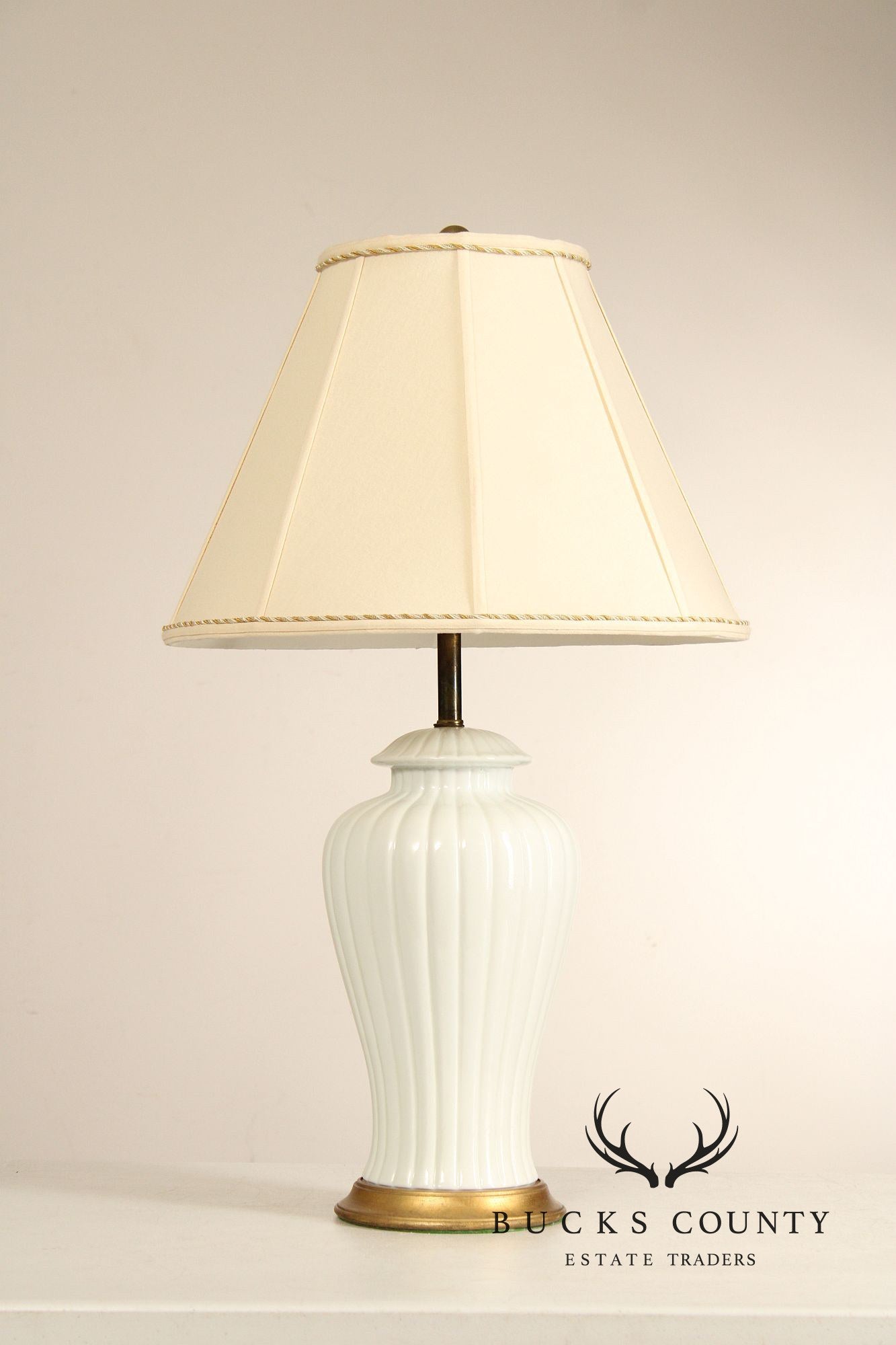 Pair of Urn Form Porcelain Table Lamps