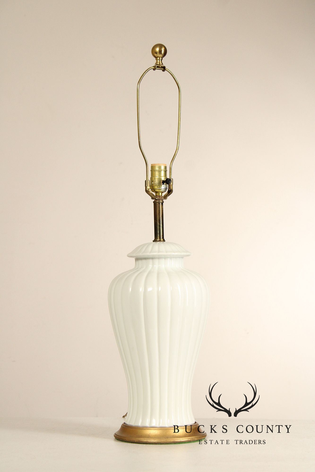 Pair of Urn Form Porcelain Table Lamps