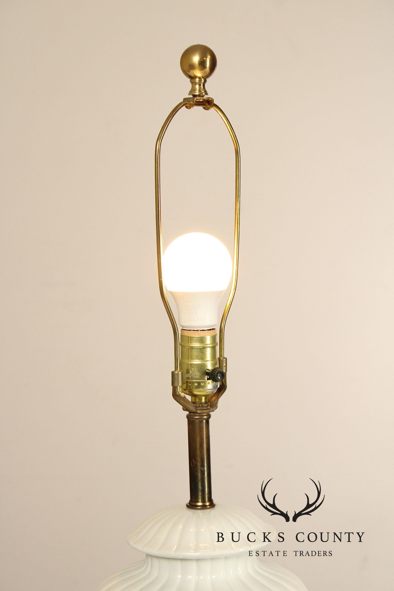 Pair of Urn Form Porcelain Table Lamps