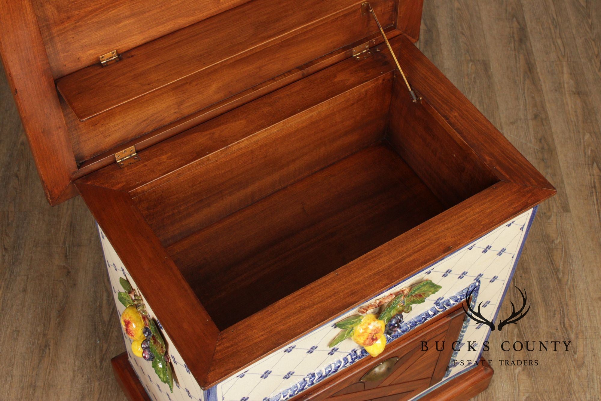 Ceccarelli Italian Majolica Porcelain Fruit Cabinet