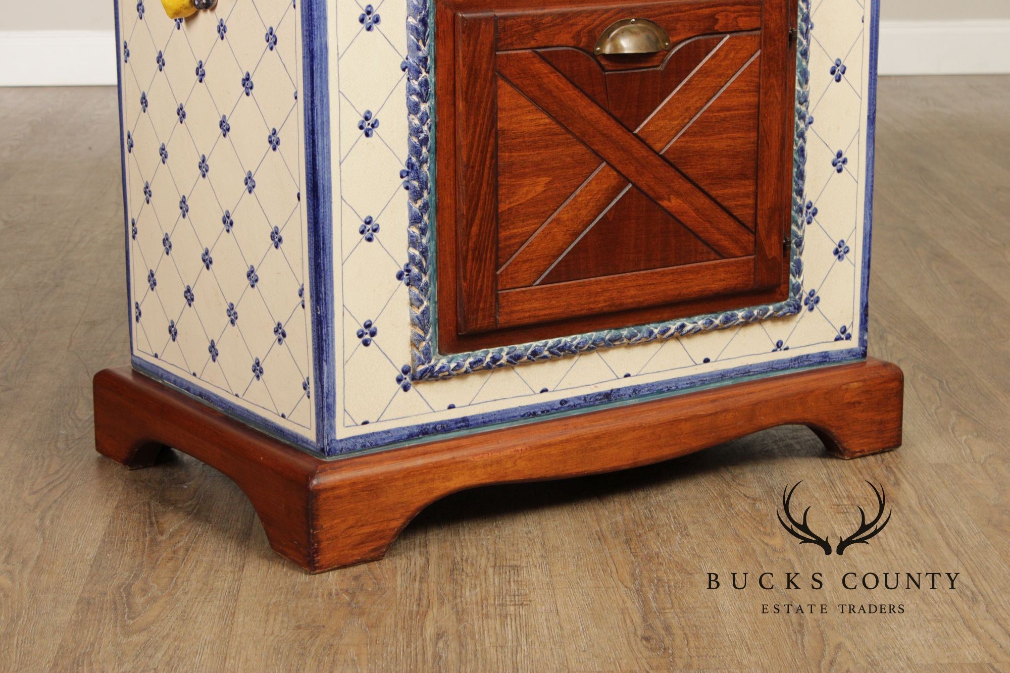 Ceccarelli Italian Majolica Porcelain Fruit Cabinet