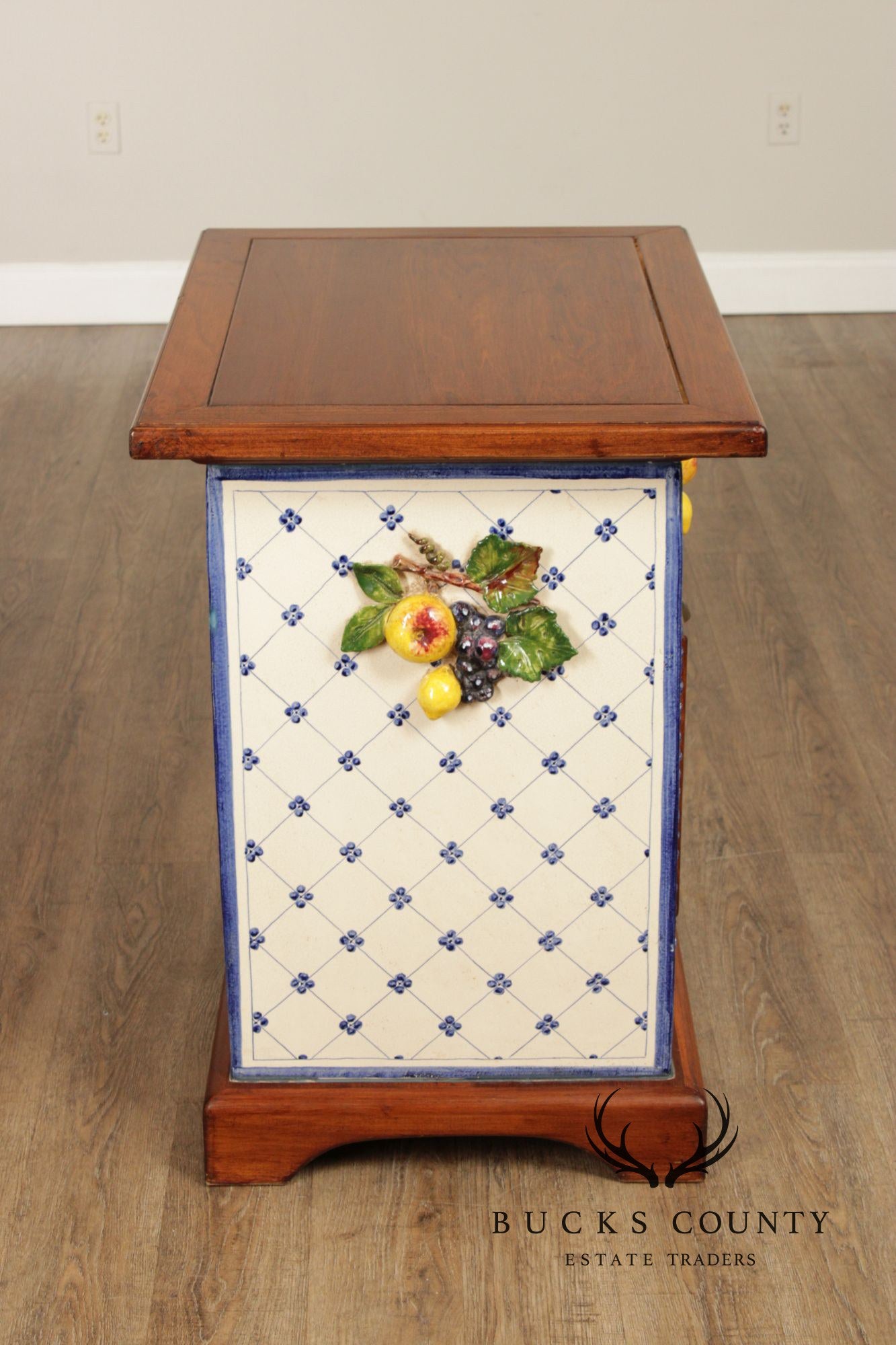 Ceccarelli Italian Majolica Porcelain Fruit Cabinet