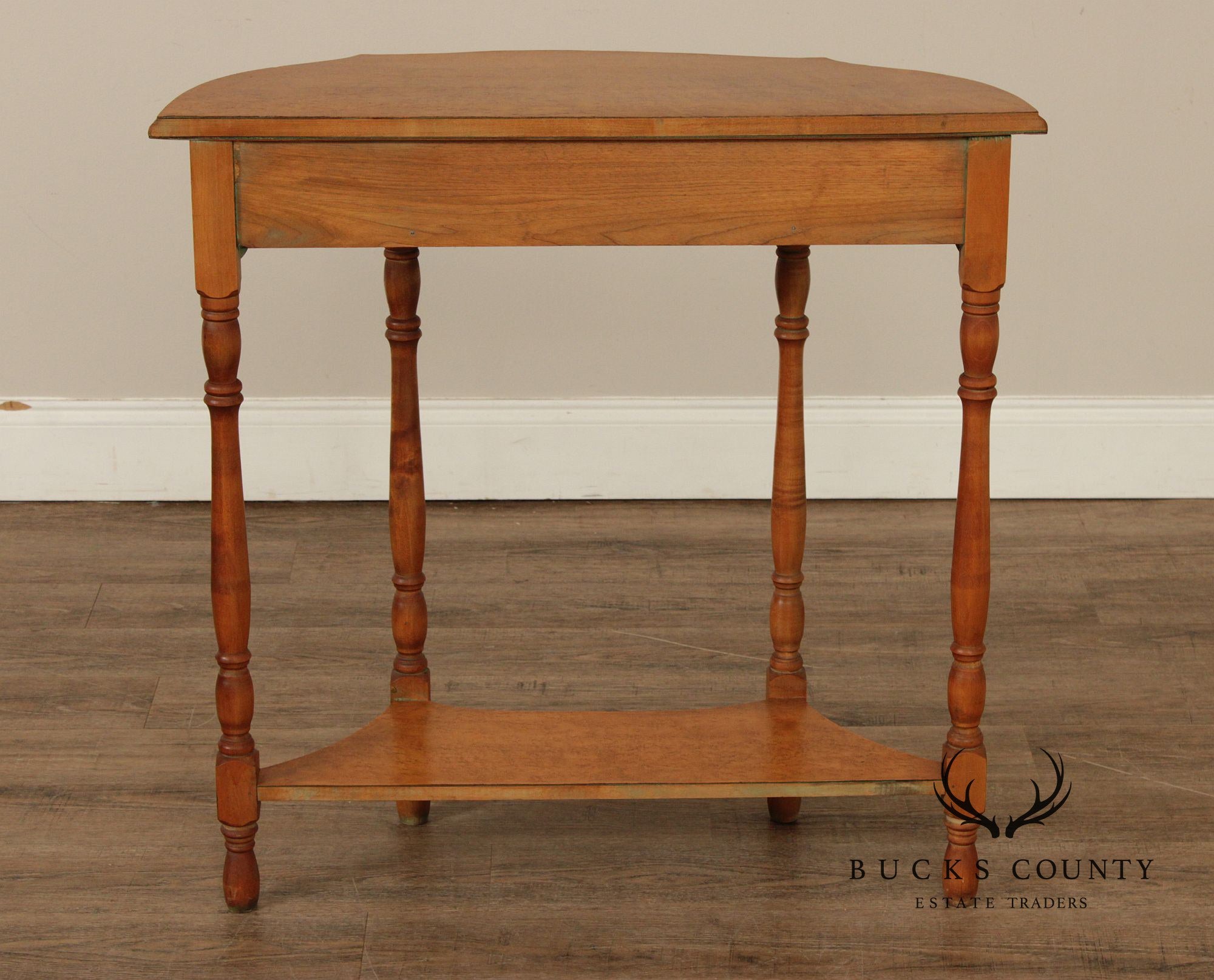 Colonial Style Bird's Eye Maple Narrow Hall Table