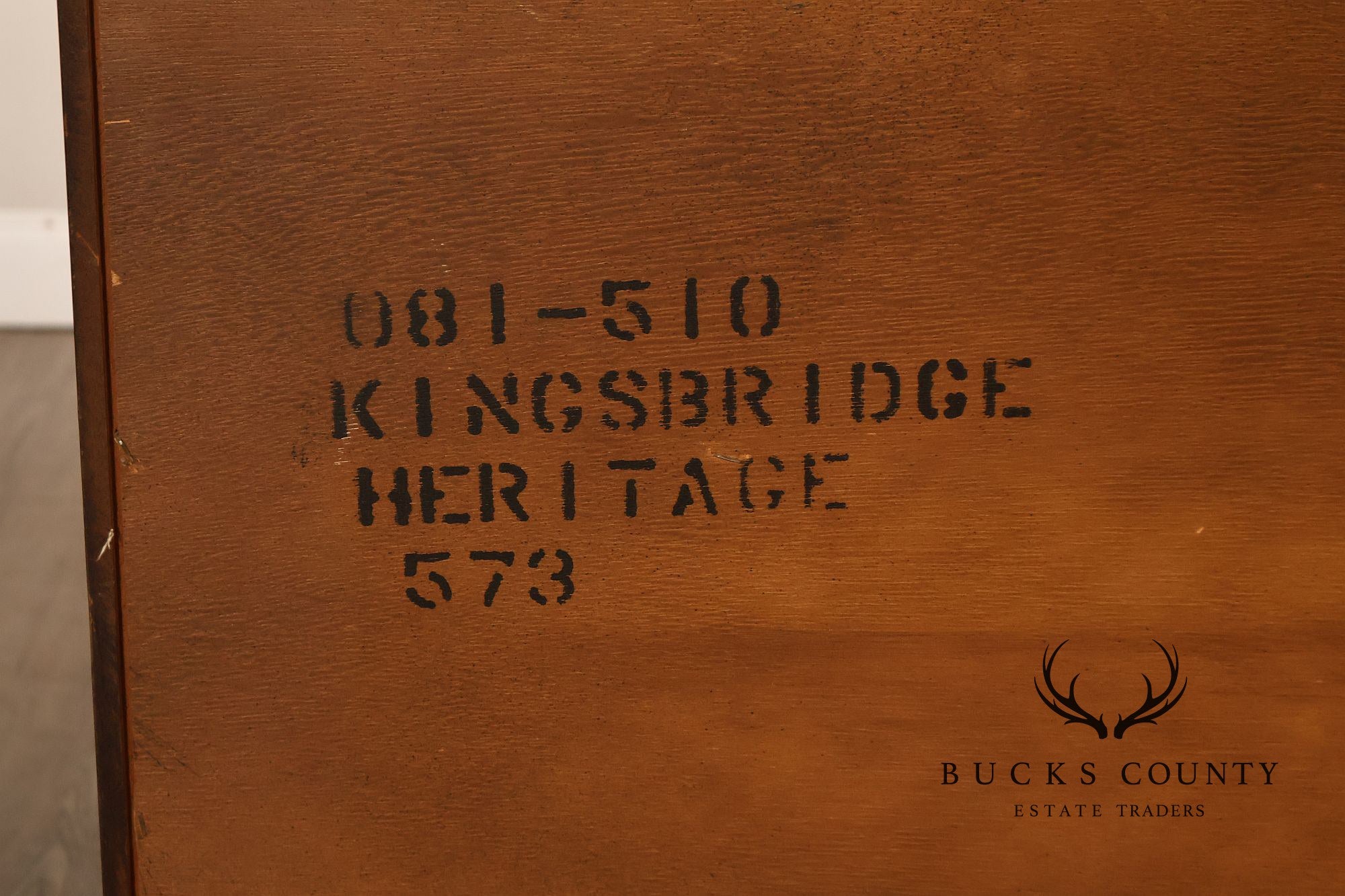 Heritage 'Kingsbridge' Collection Vintage Mahogany Campaign Style Long Dresser