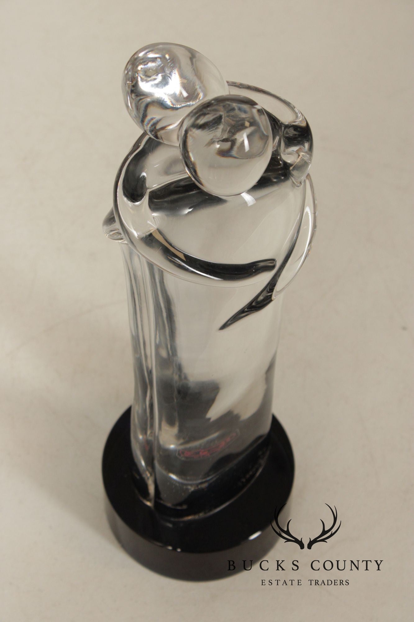 Oggetti Murano Glass Statue of Embracing Couple