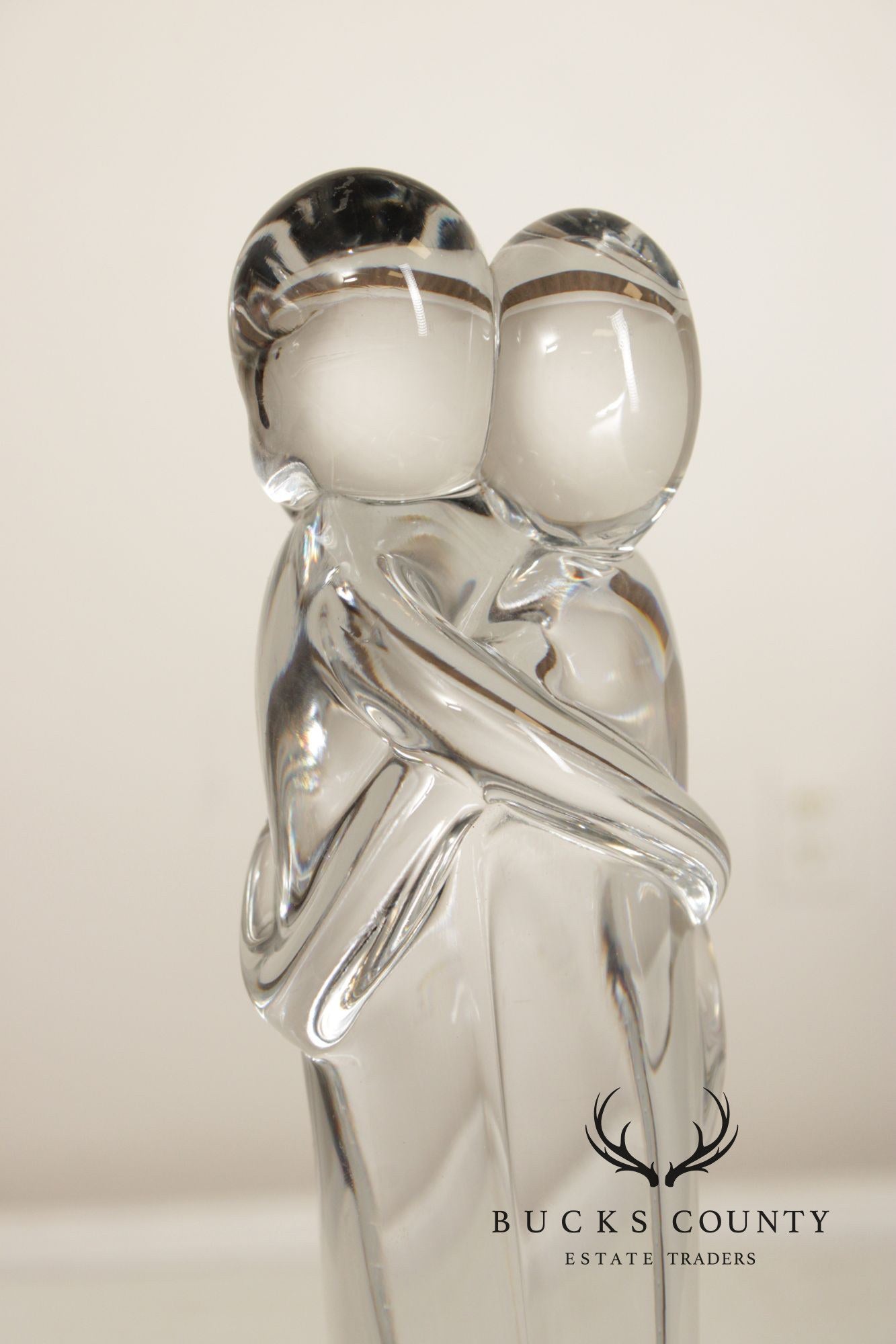 Oggetti Murano Glass Statue of Embracing Couple