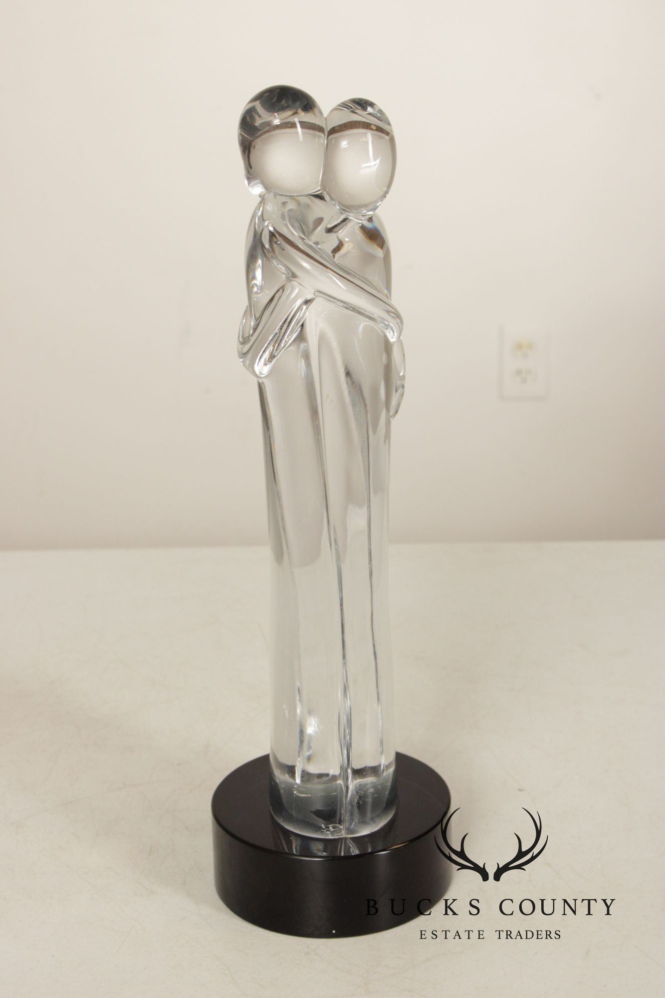 Oggetti Murano Glass Statue of Embracing Couple
