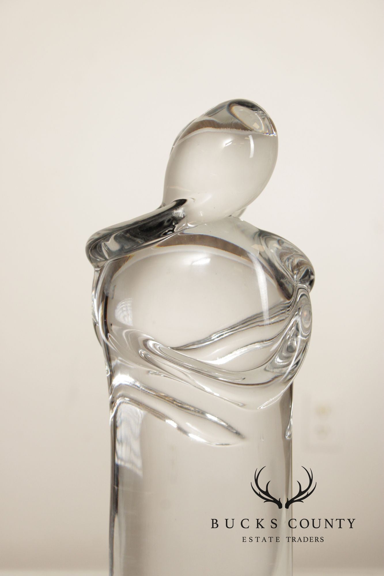 Oggetti Murano Glass Statue of Embracing Couple