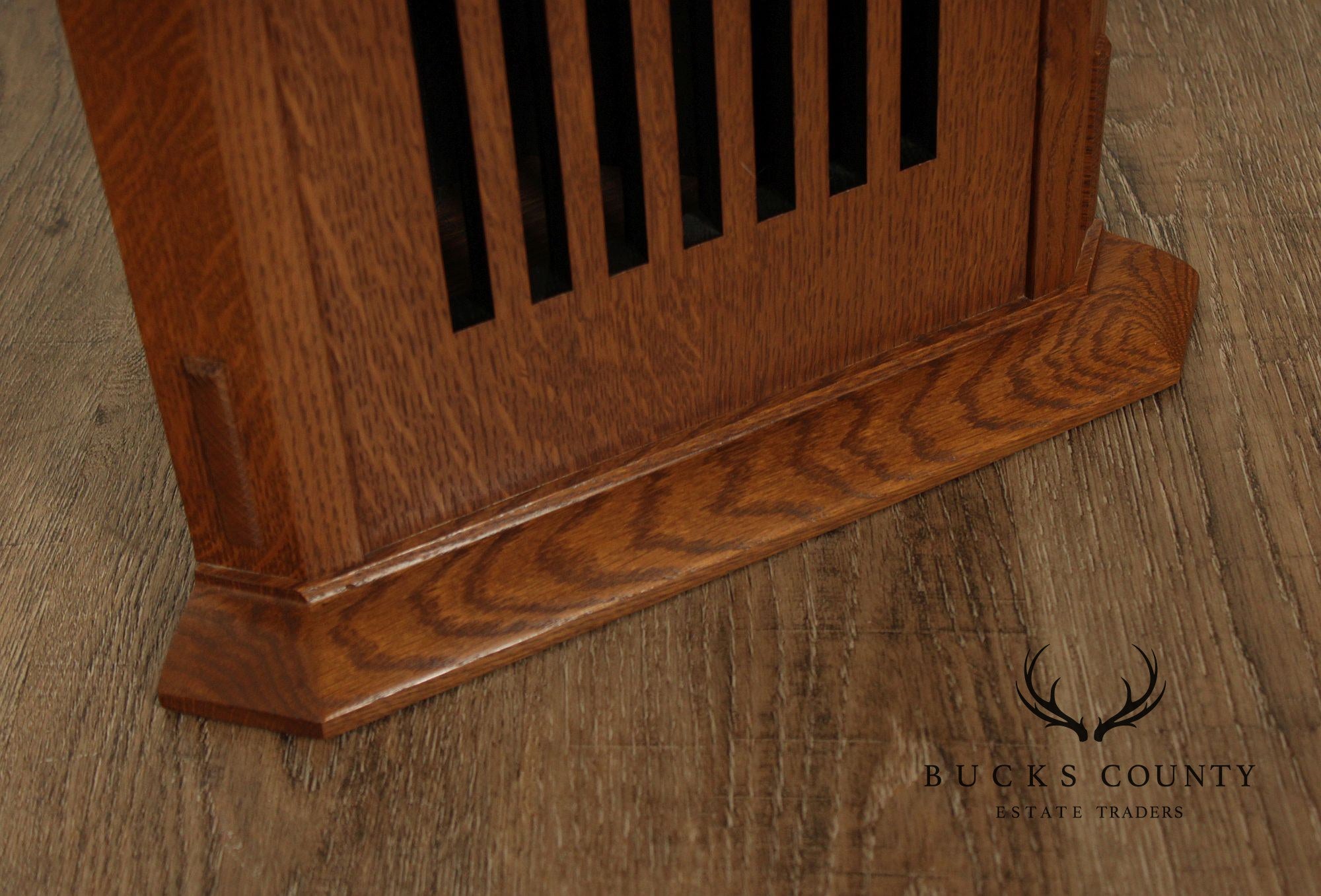 Stickley Mission Collection Oak Corner Clock