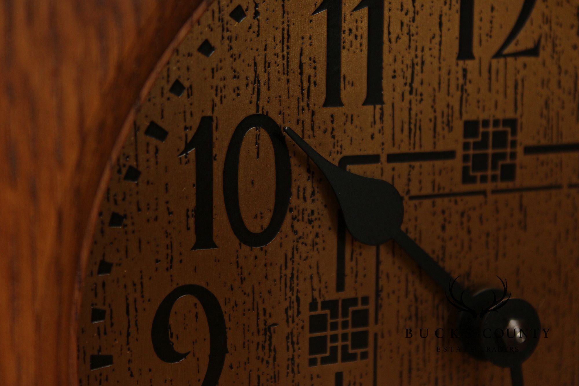 Stickley Mission Collection Oak Corner Clock