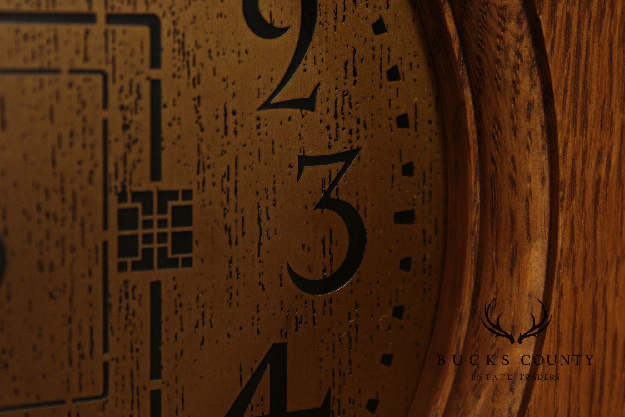 Stickley Mission Collection Oak Corner Clock