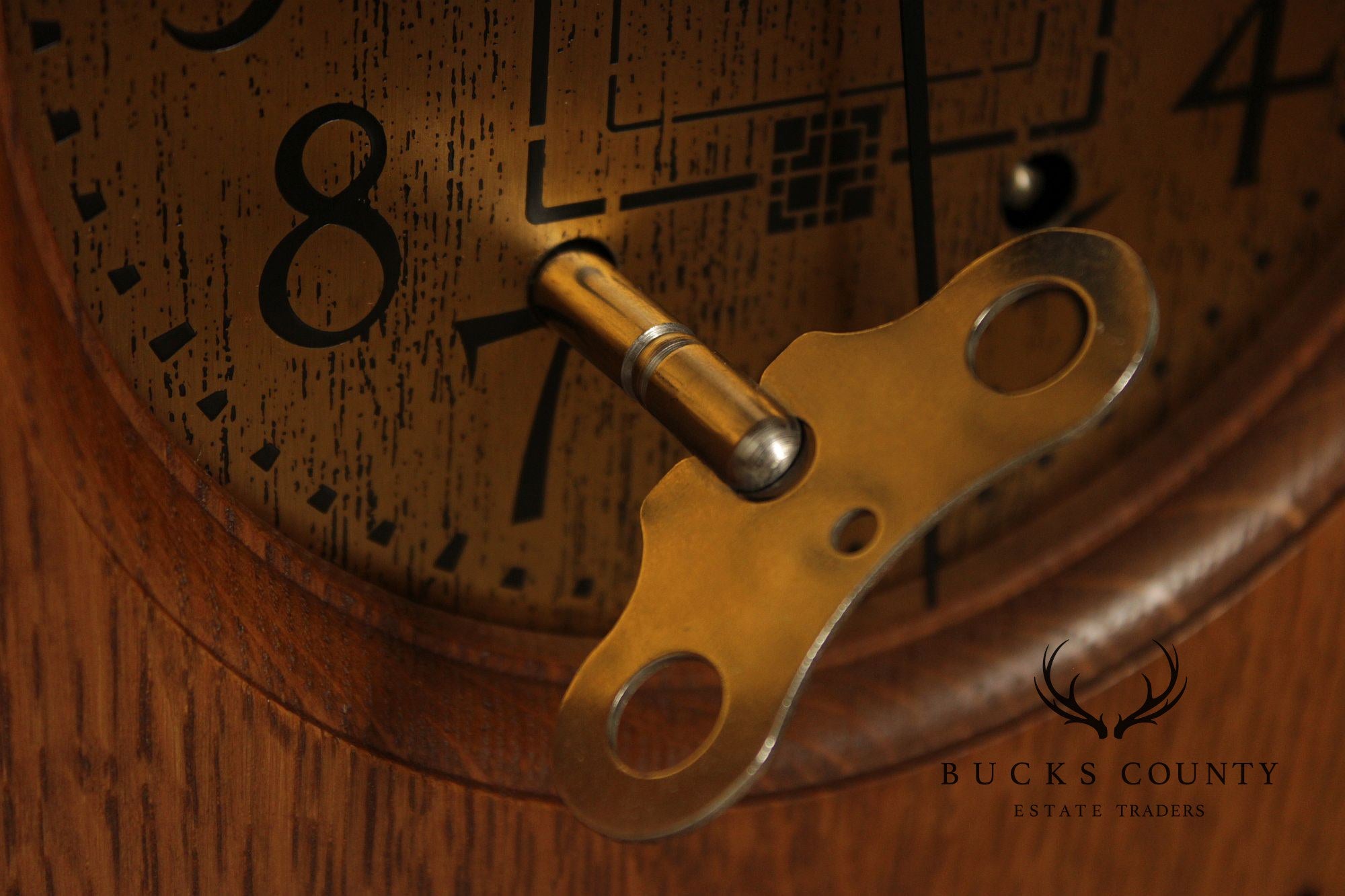 Stickley Mission Collection Oak Corner Clock