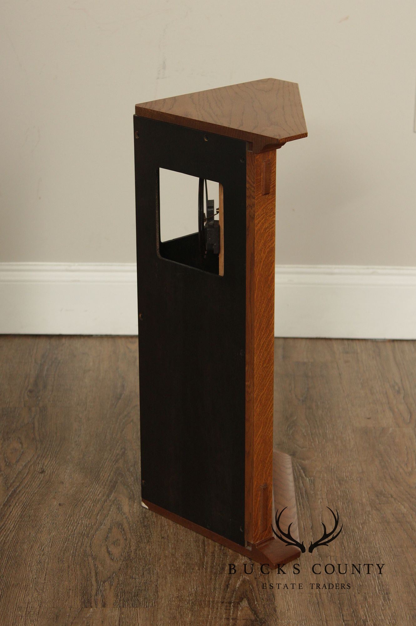 Stickley Mission Collection Oak Corner Clock