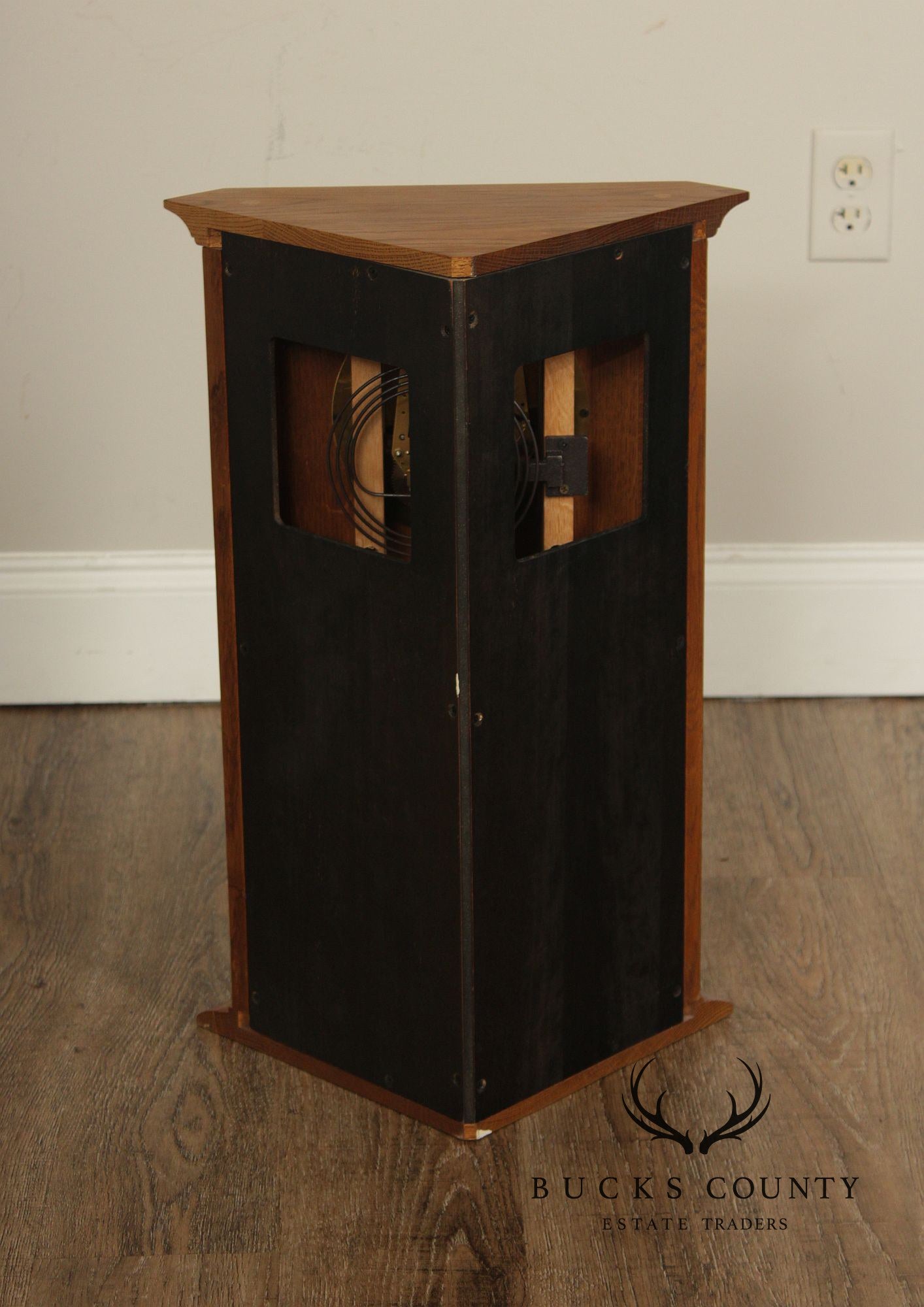 Stickley Mission Collection Oak Corner Clock