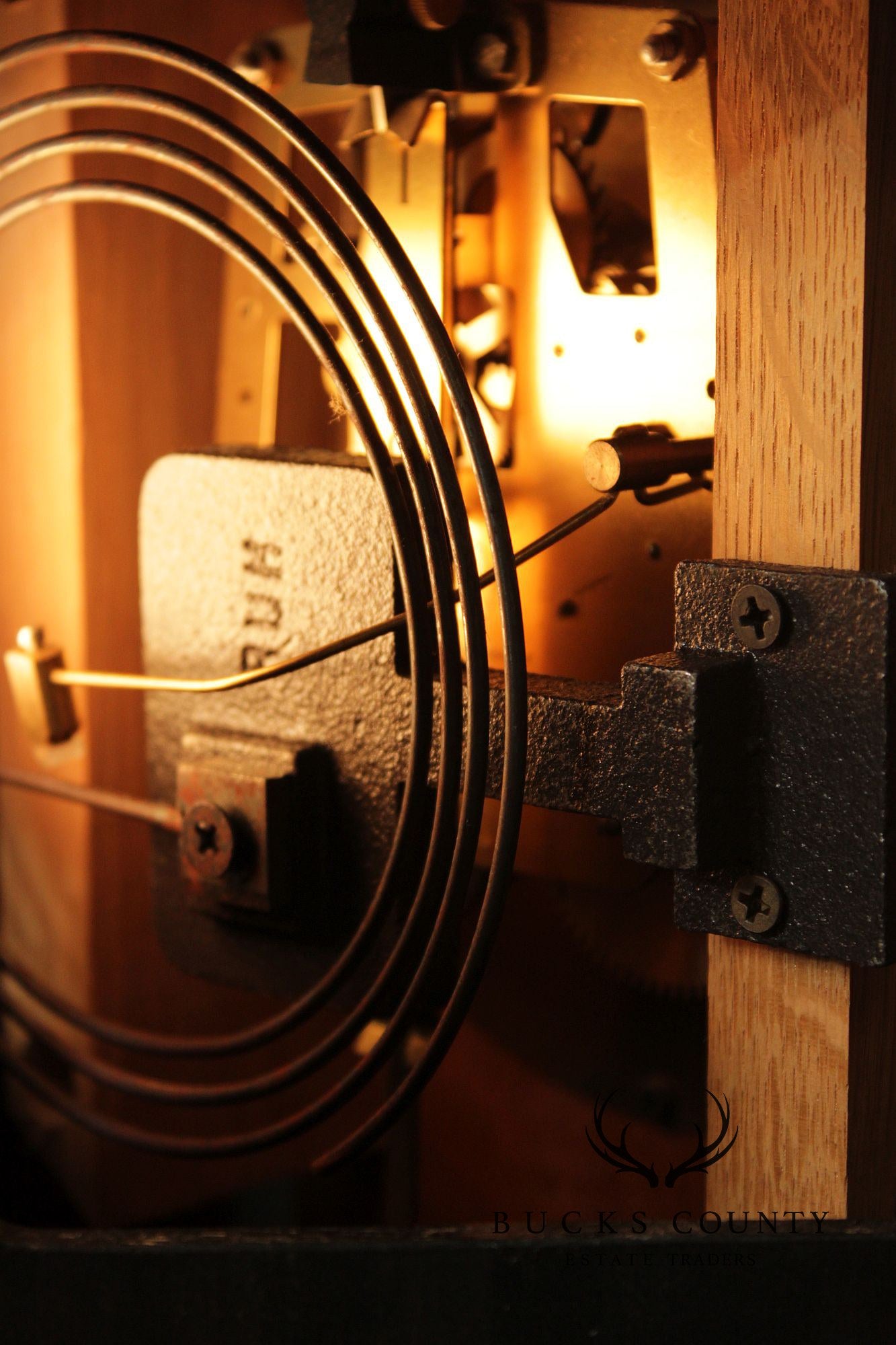 Stickley Mission Collection Oak Corner Clock