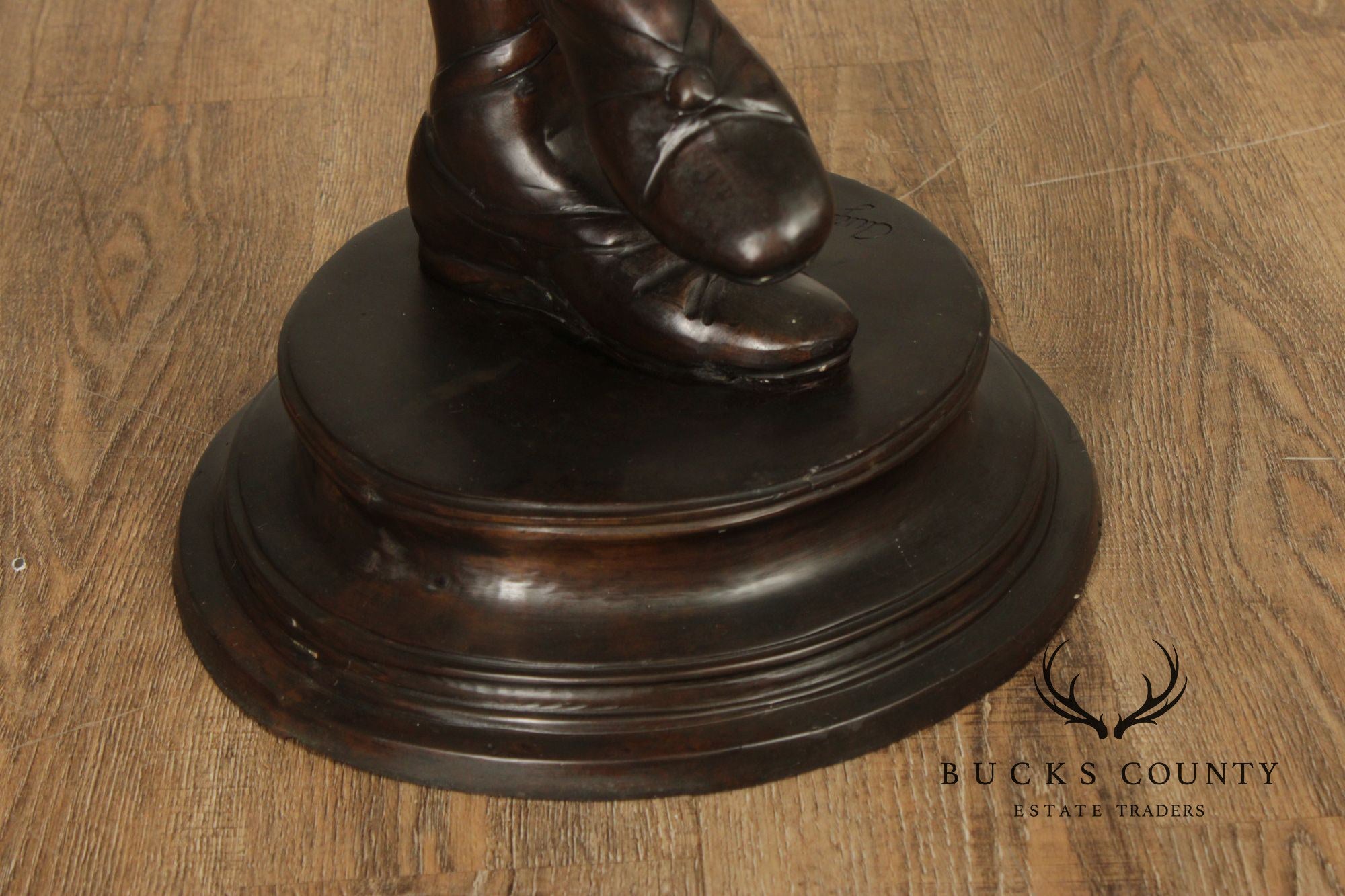 August Moreau Large Patinated Bronze Statue of a Musician