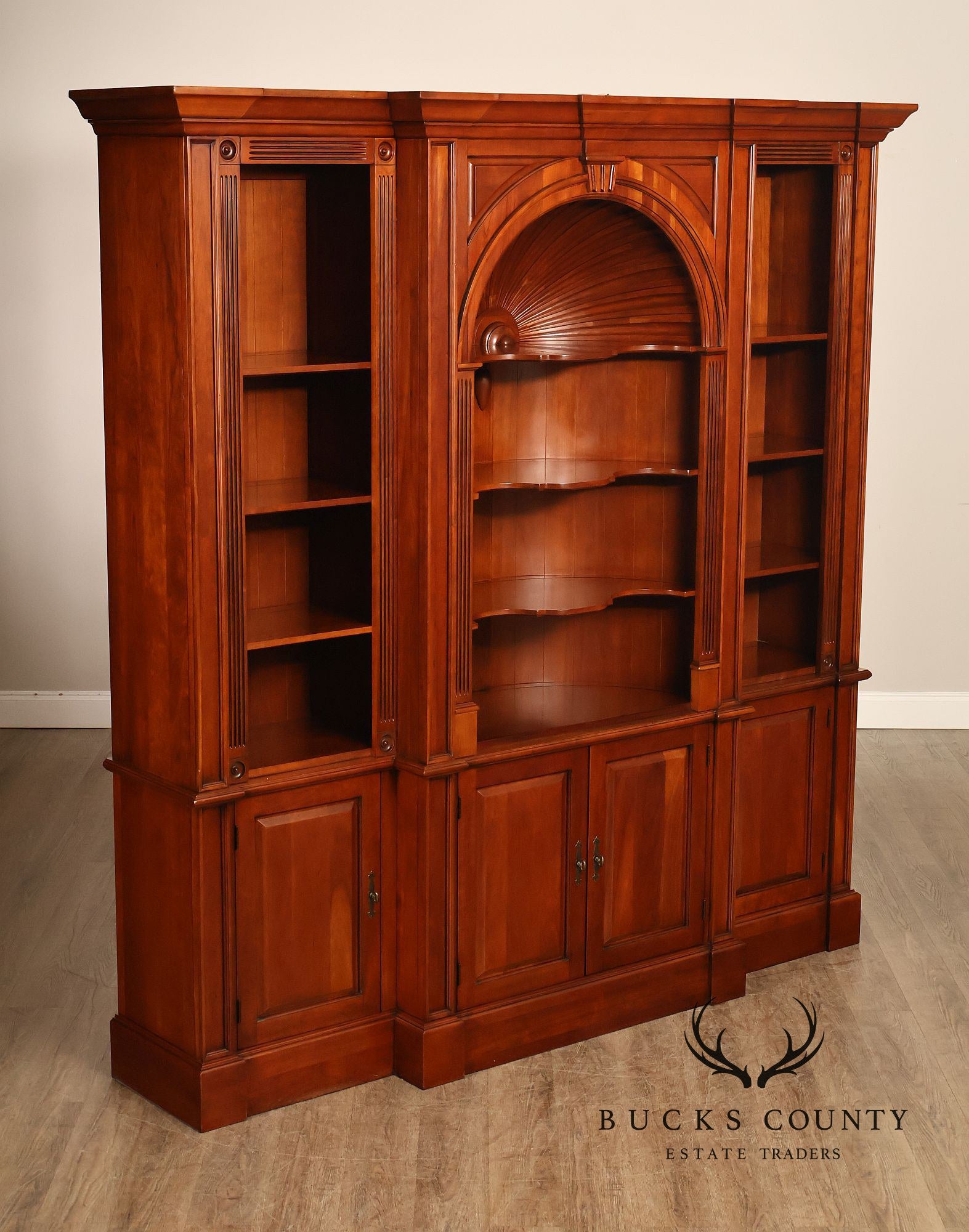 Harden Chippendale Style Cherry Library Bookcase