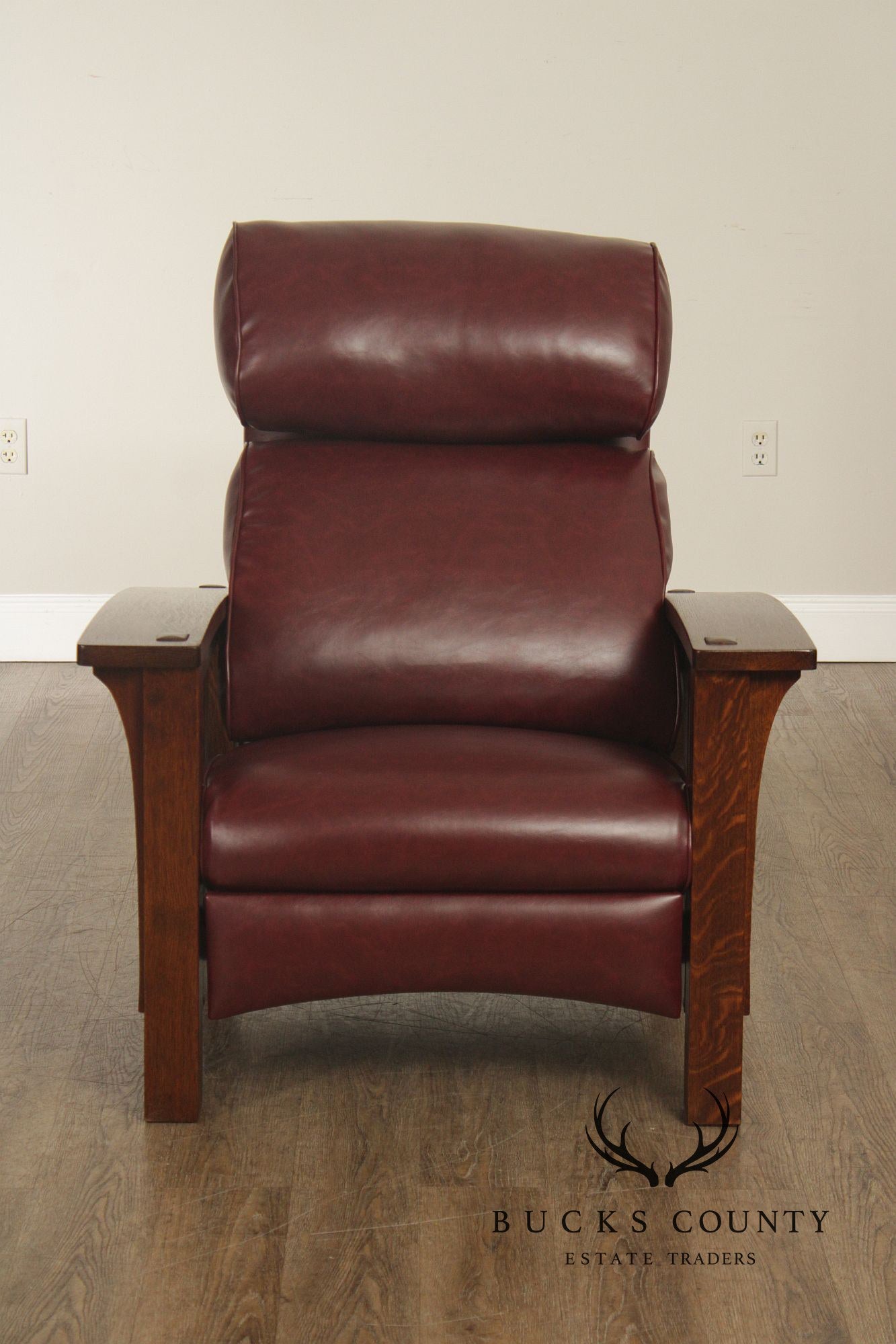 Stickley Mission Collection Pair Of Oak Morris Chair Recliners