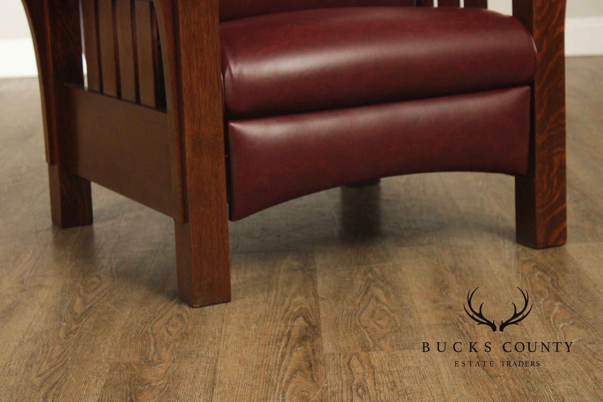Stickley Mission Collection Pair Of Oak Morris Chair Recliners